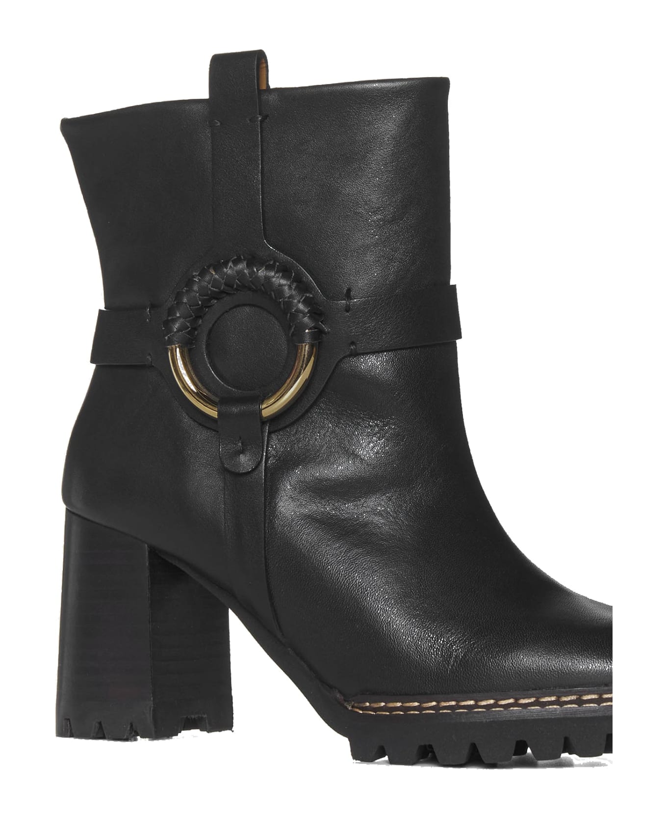 See by Chloé Hana Leather Boots - Black