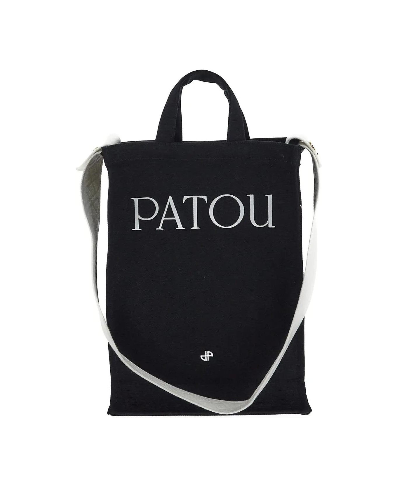 Patou Vertical Tote Bag - BLACK