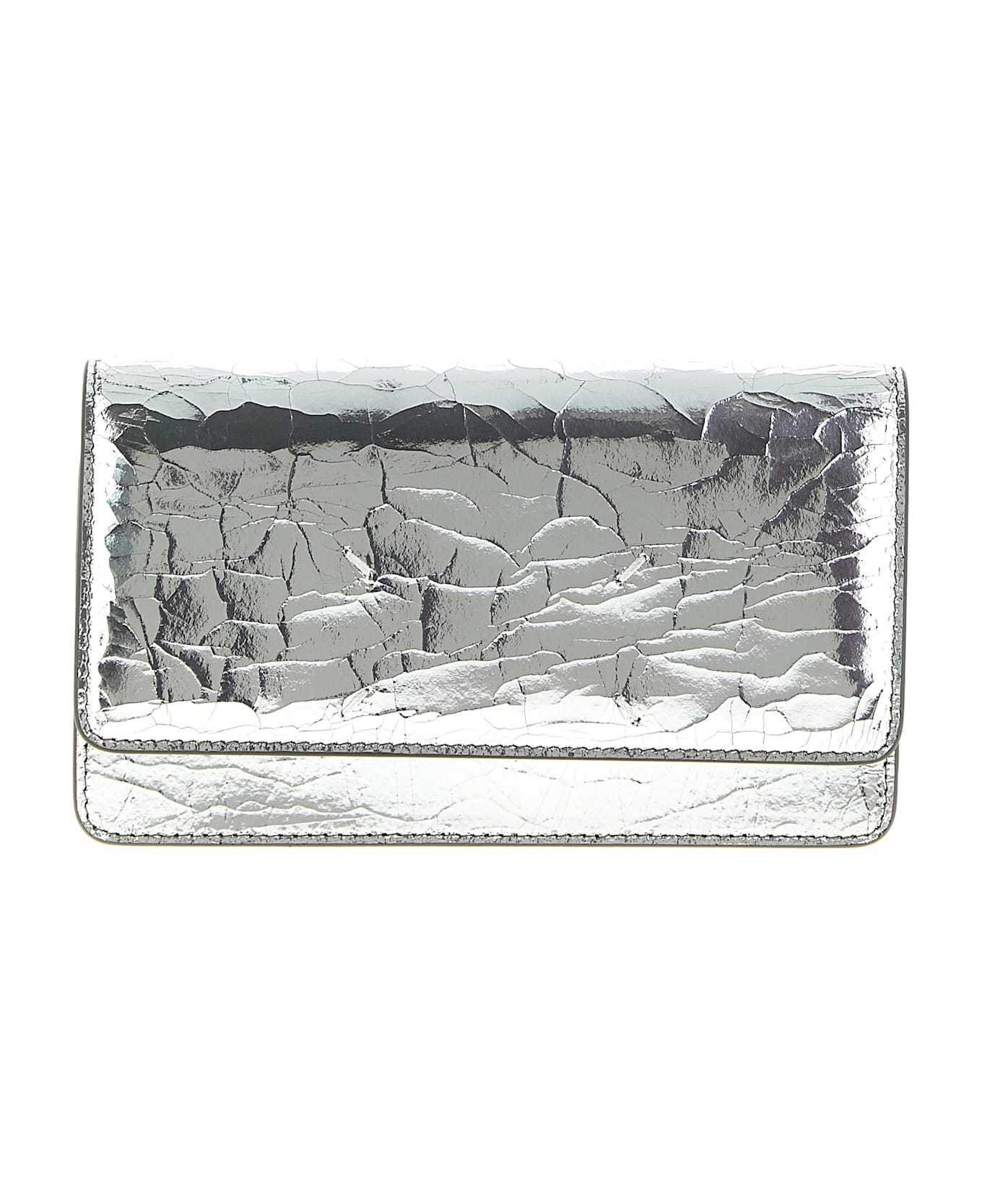 Maison Margiela Wallet On Chain Broken Mirror - Silver