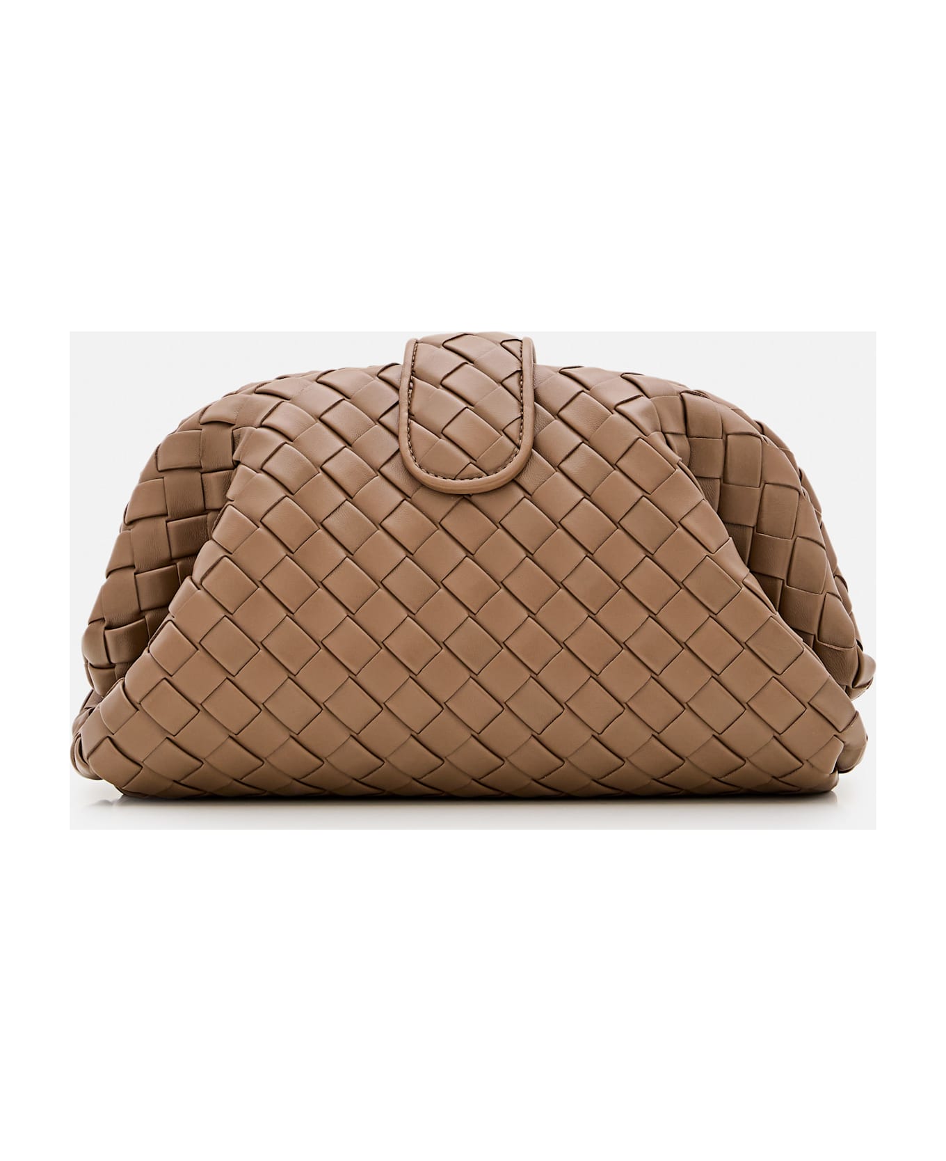 Bottega Veneta Lauren Clutch - Brown