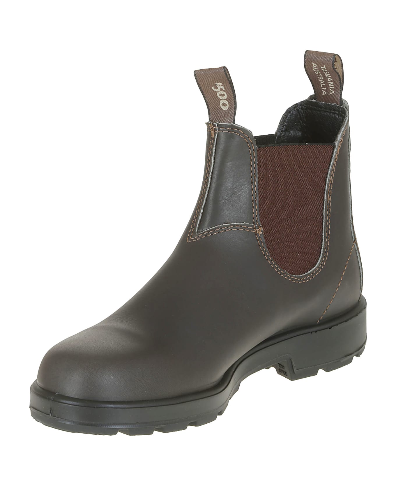 Blundstone 500 Stout Brown Leather - Stout Brown & Brown ブーツ