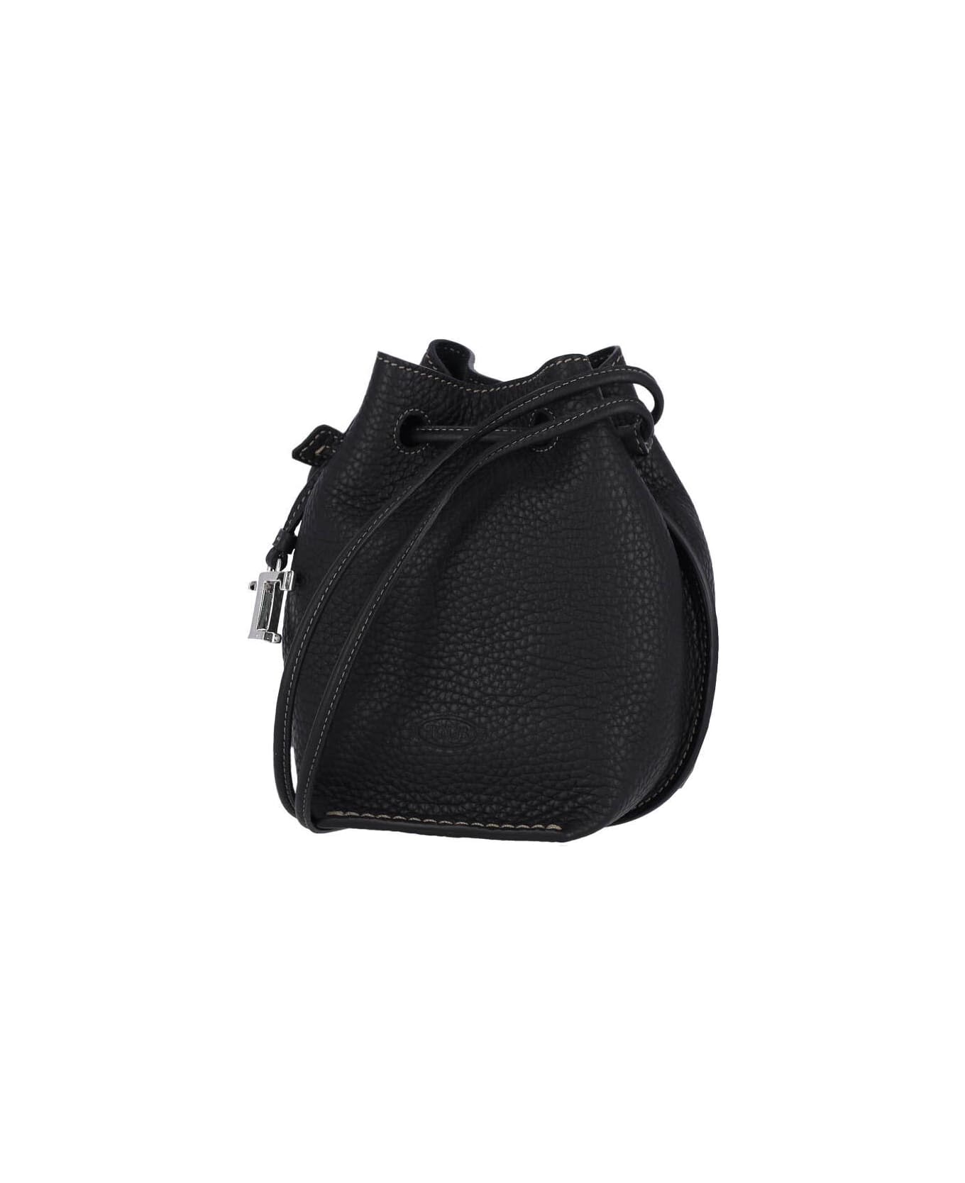 Tod
s Micro Logo Bucket Bag - Black