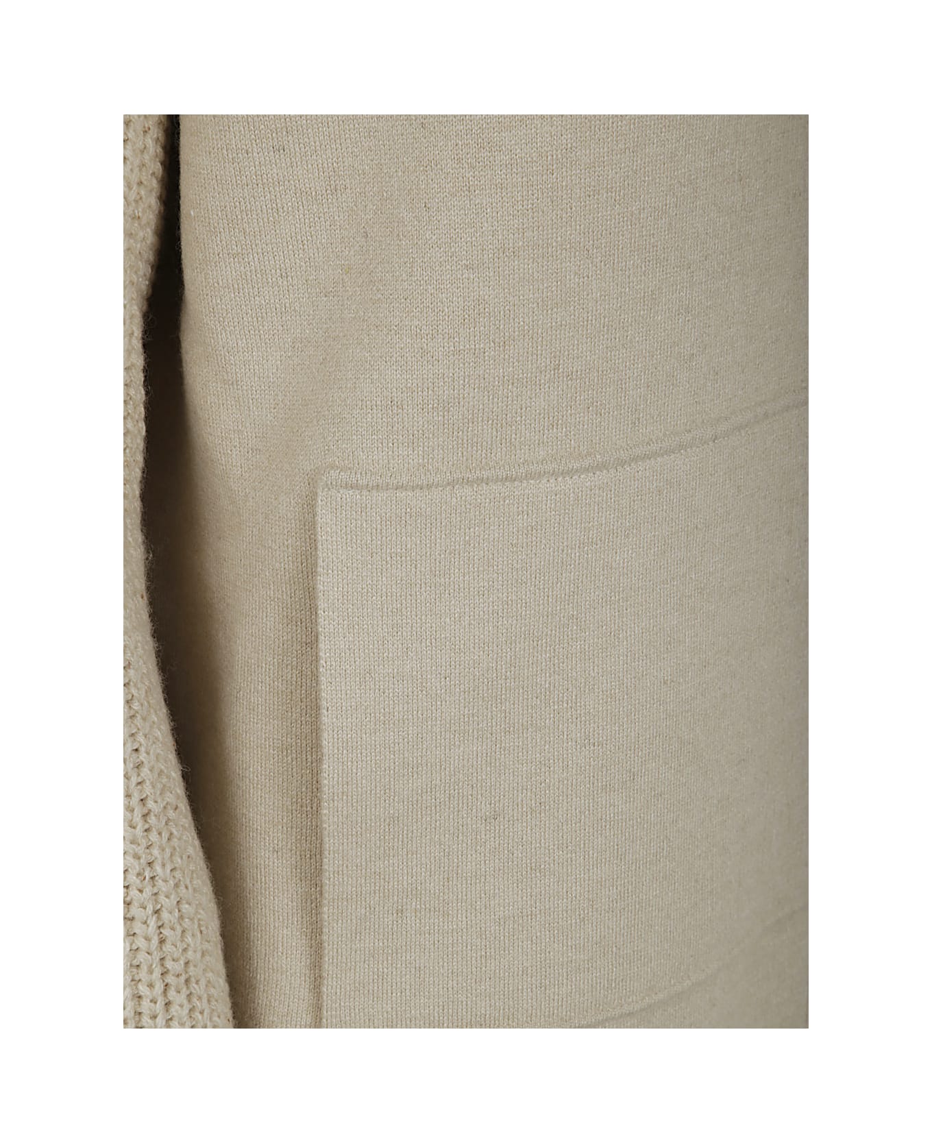 D.Exterior Cashmere Silk Cape - Crem Cream