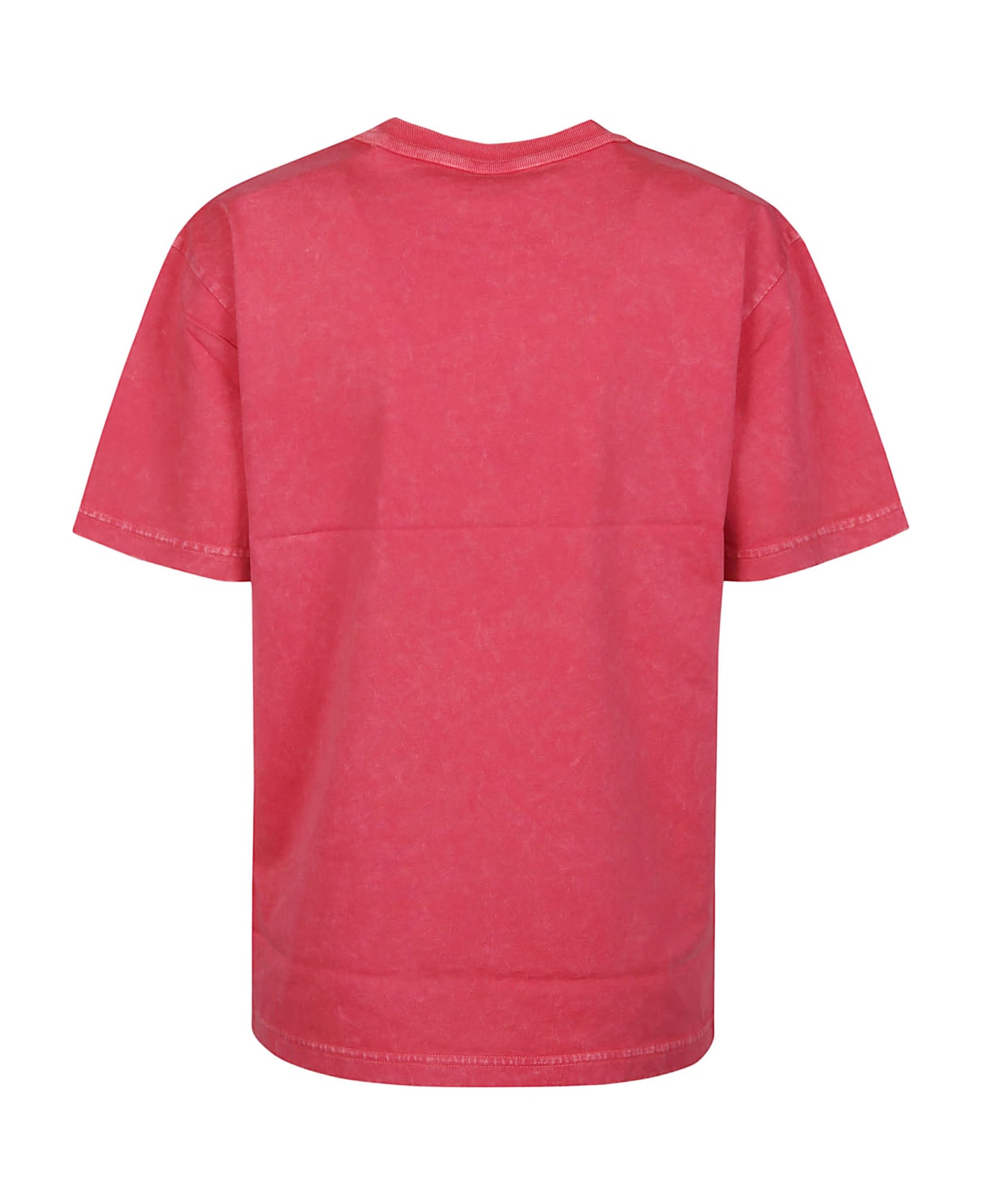 T by Alexander Wang Puff Logo Bound Neck Essential T-shirt - A Soft Cherry Tシャツ