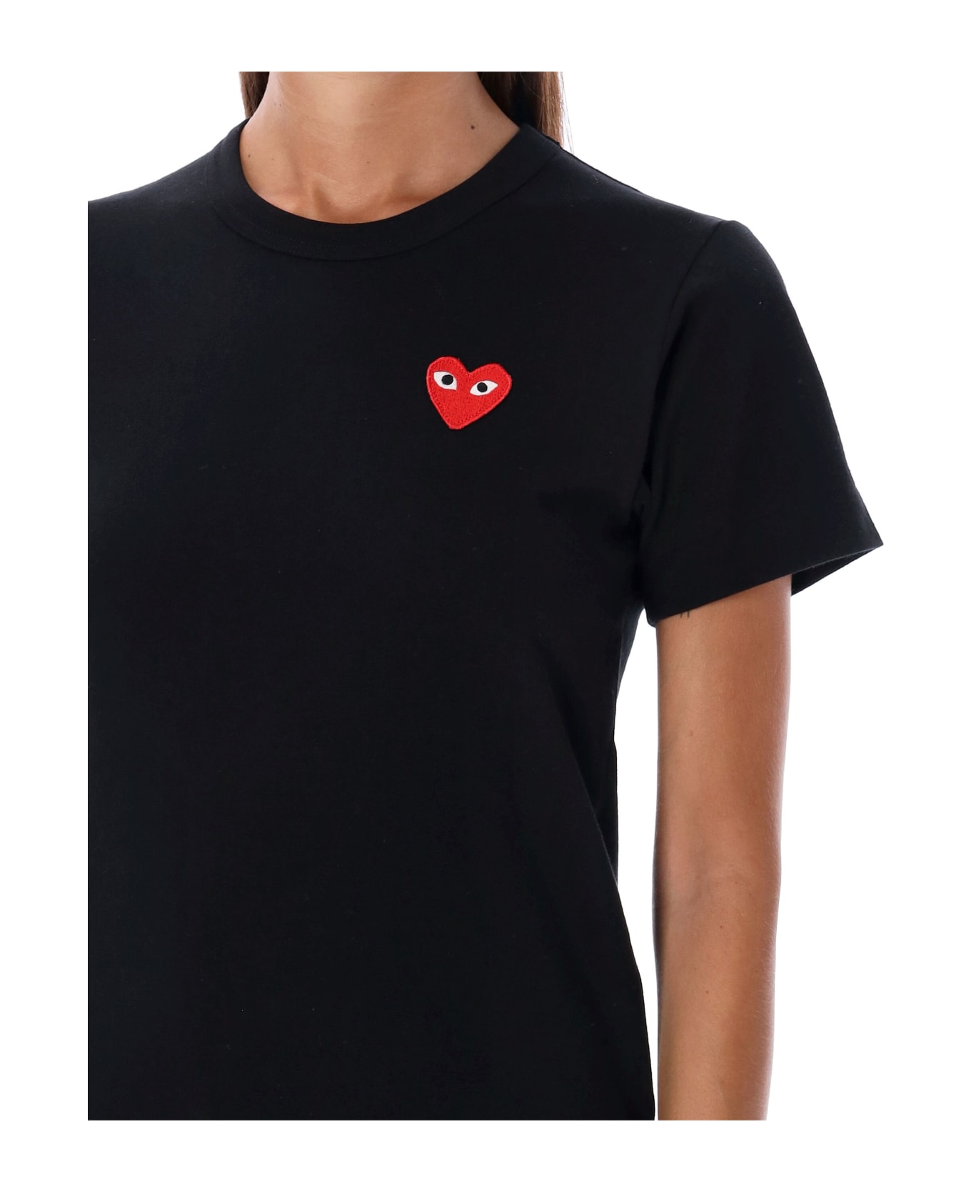 Comme des Garçons Play Red Heart T-shirt - BLACK