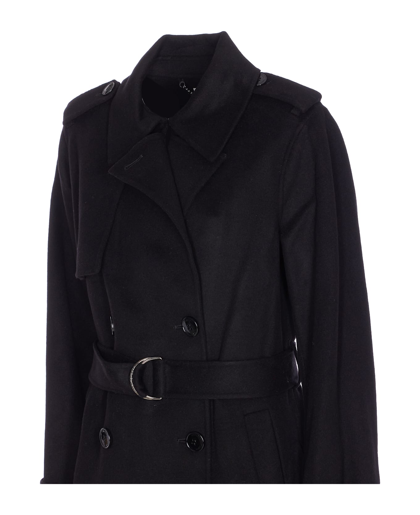 MICHAEL Michael Kors Double Breasted Coat - Black
