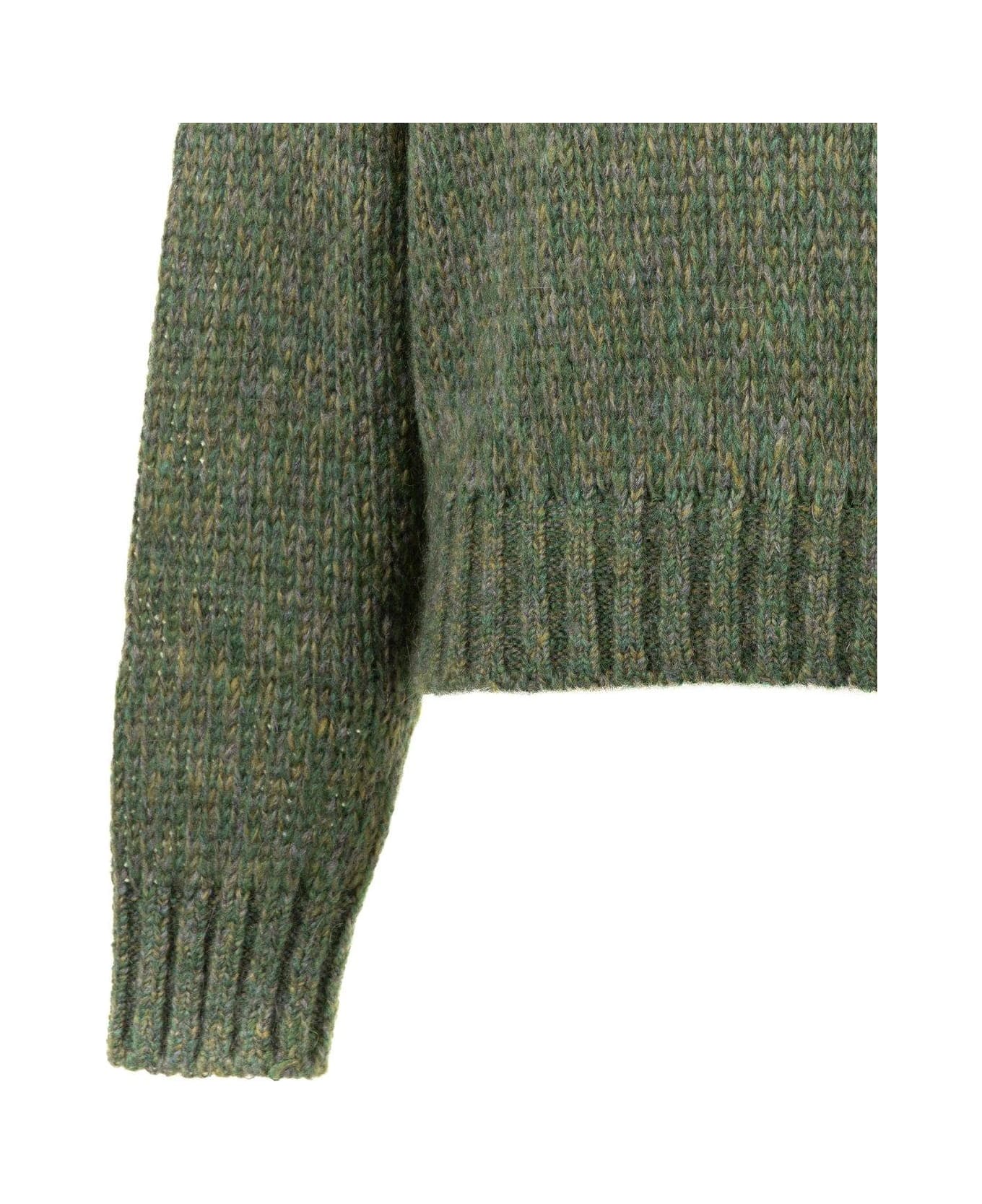 Weekend Max Mara Crewneck Long-sleeved Jumper - Verde