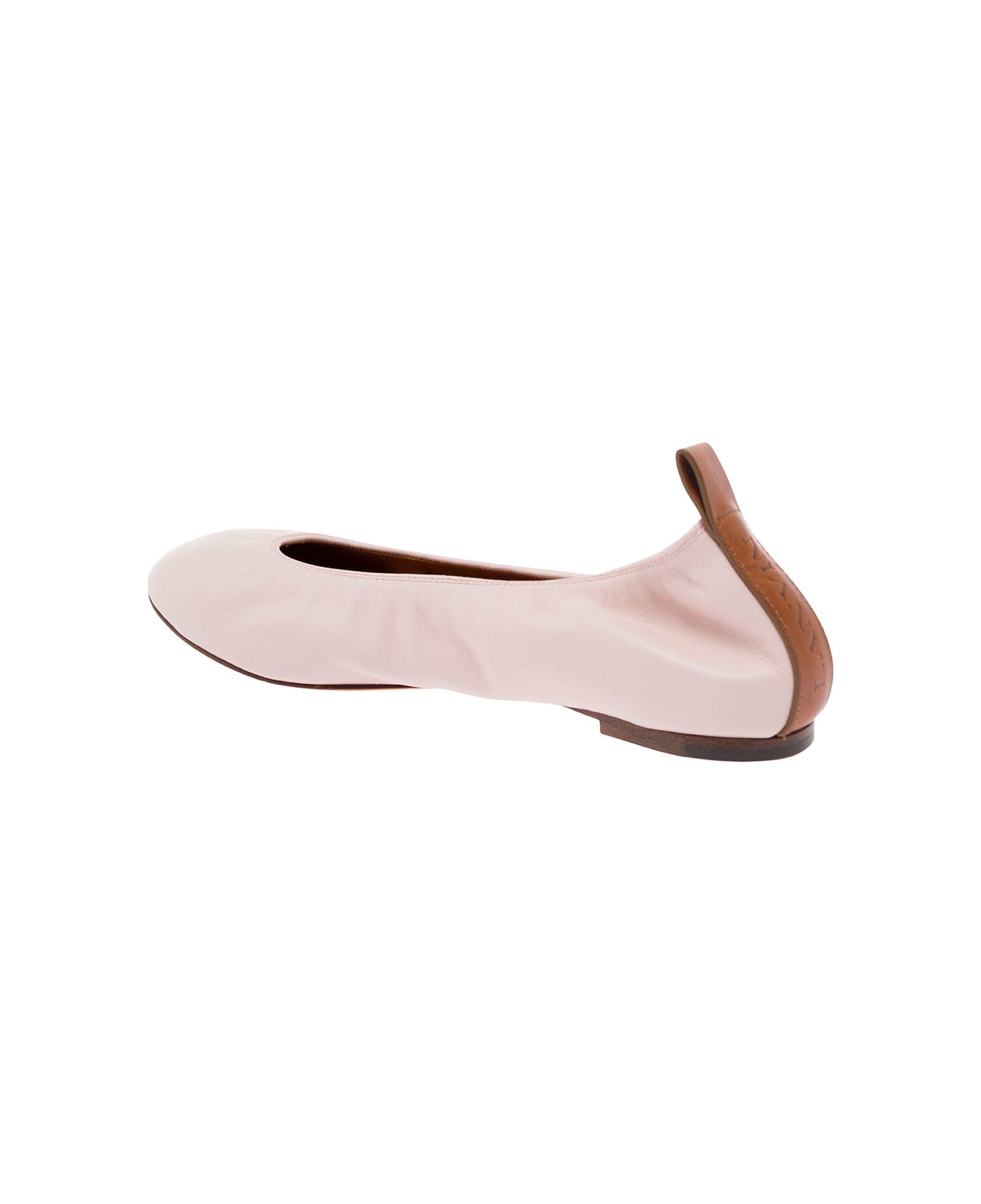 Lanvin Pink Ballet Flats In Leather Woman - Pink フラットシューズ