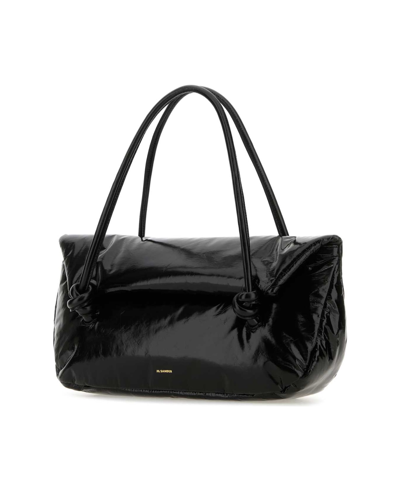 Jil Sander Black Leather Medium Knot Handle Handbag - 001