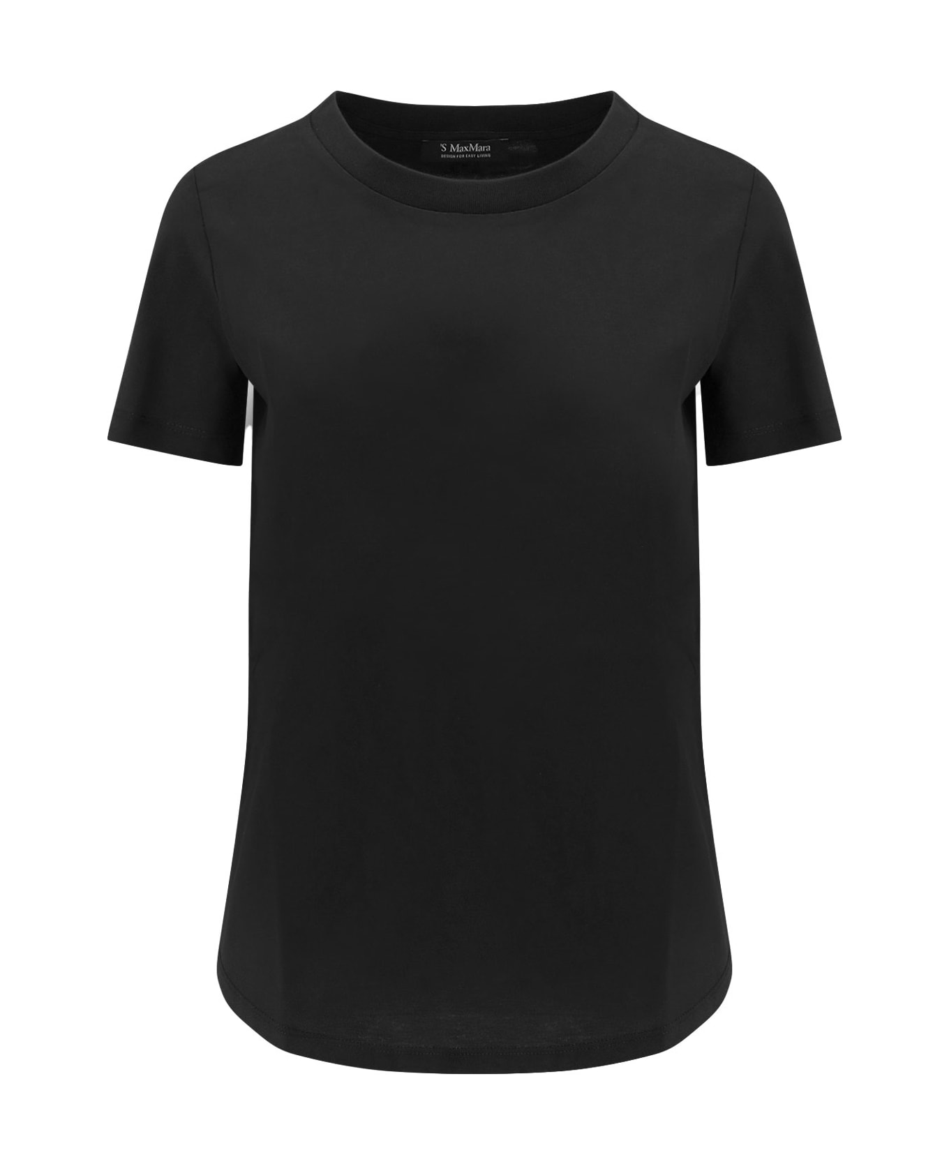 
S Max Mara Reno Cotton T-shirt - Black