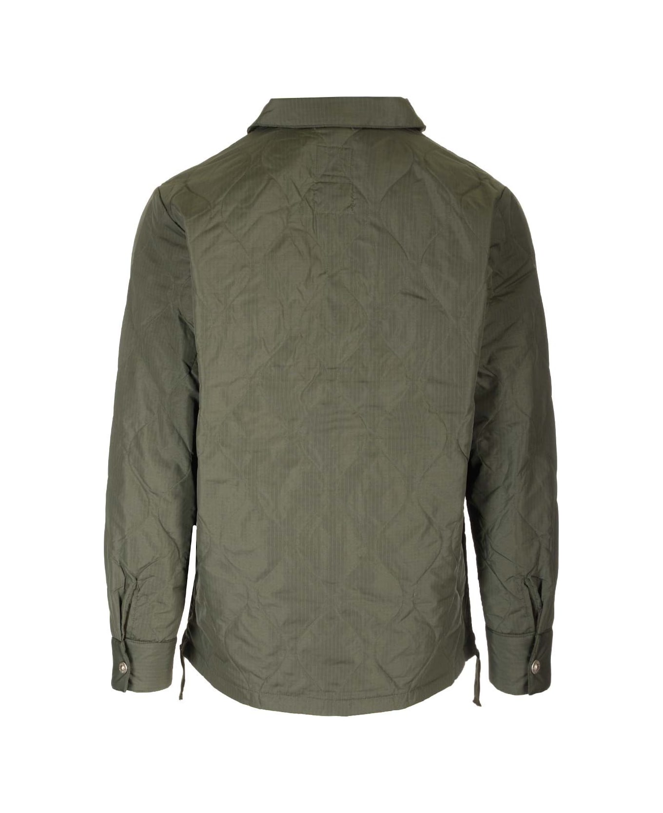 Taion Military Green Quilted Overshirt - Green