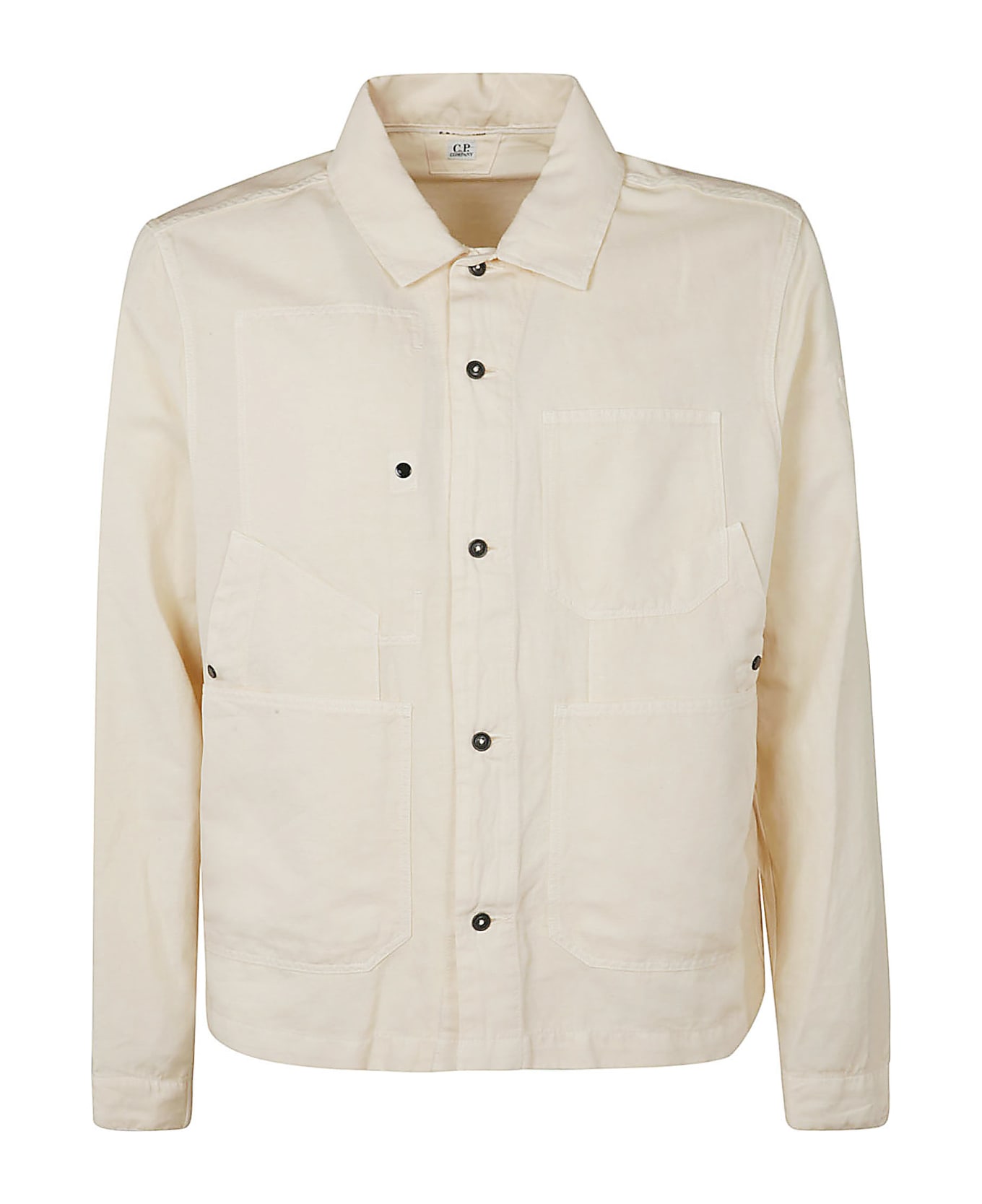C.P. Company Multi Patched Pocket Buttoned Overshirt - Pistachio