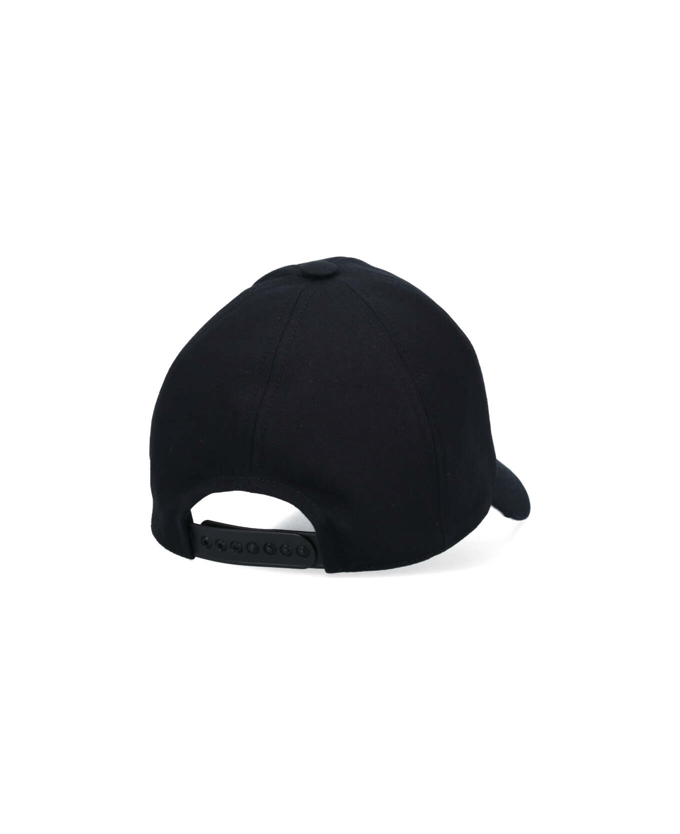 Courrèges Logo Baseball Cap - Black   帽子