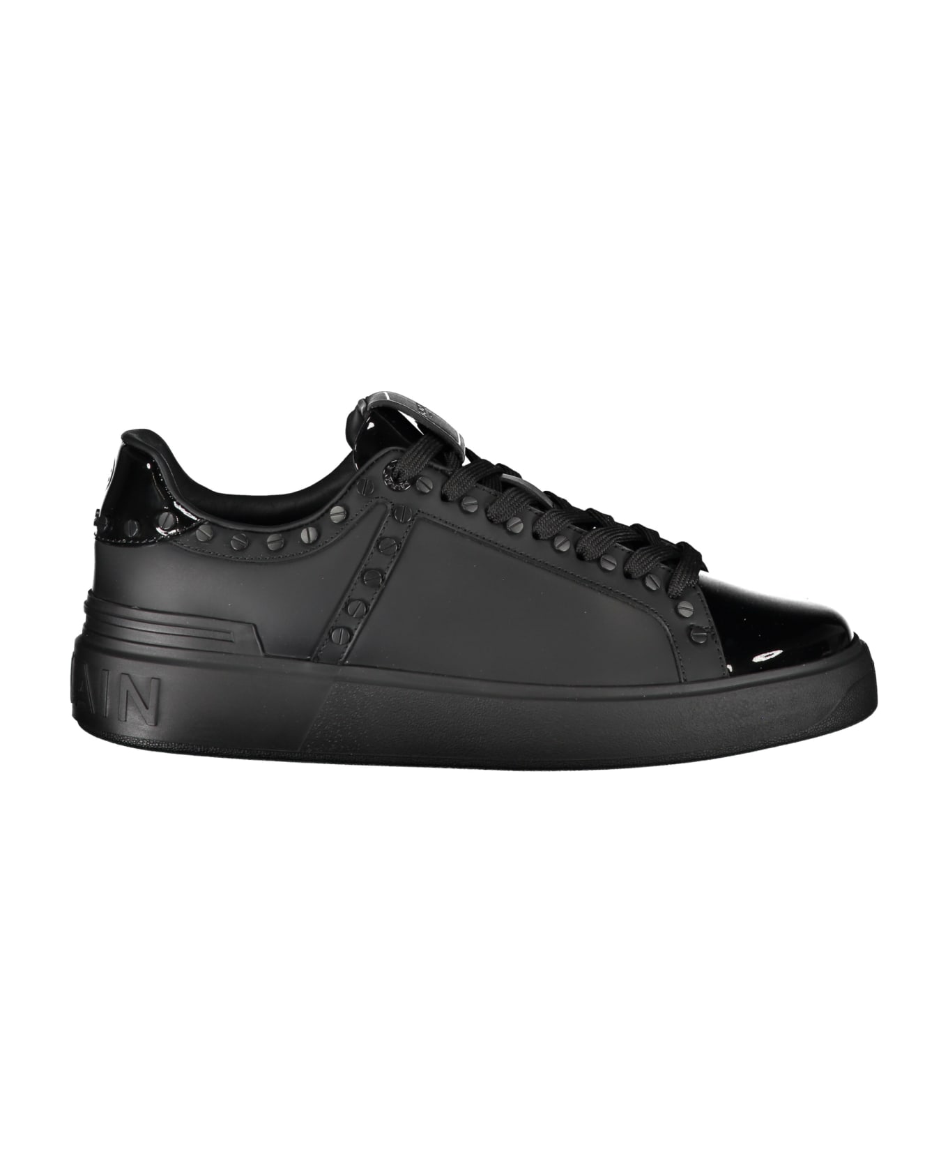 Balmain Leather Sneakers - black