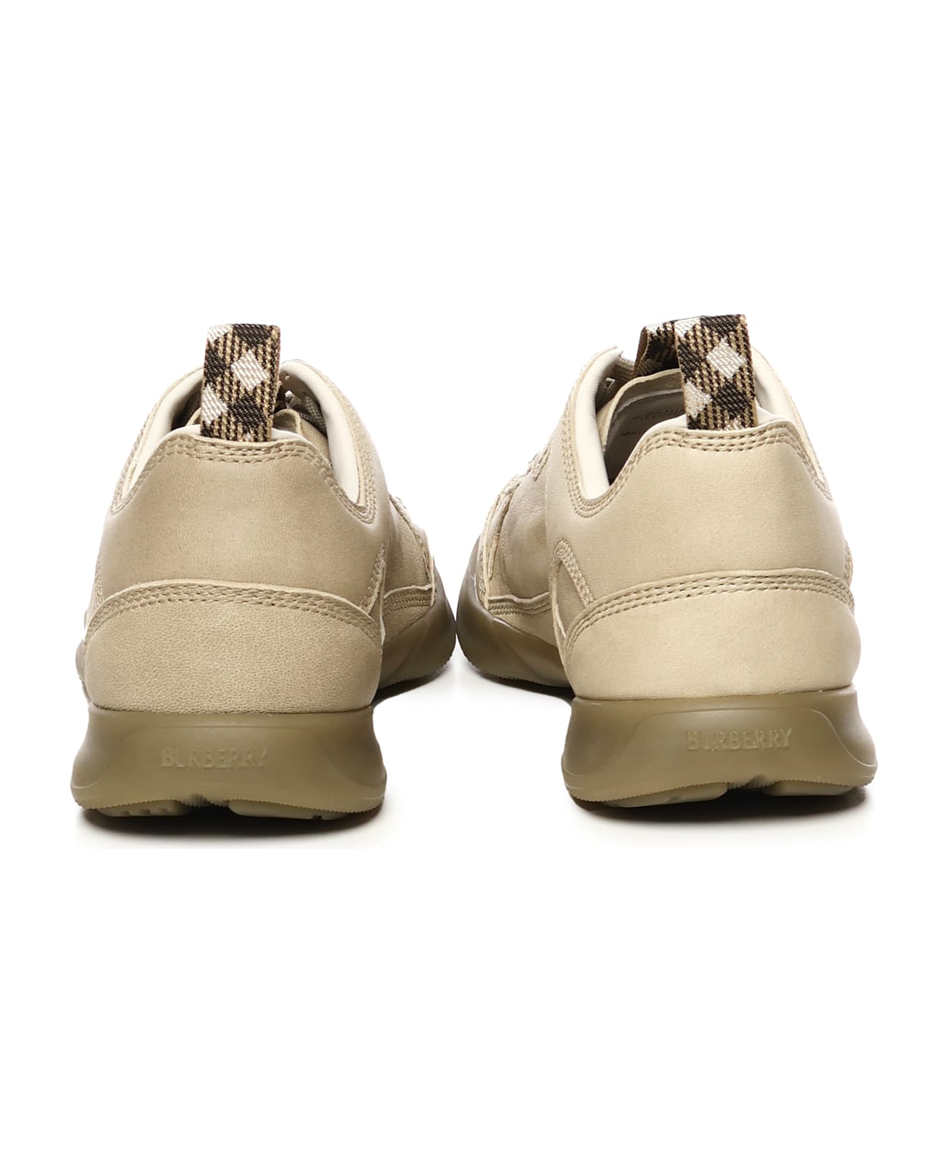 Burberry Matrix Leather Sneaker - Beige