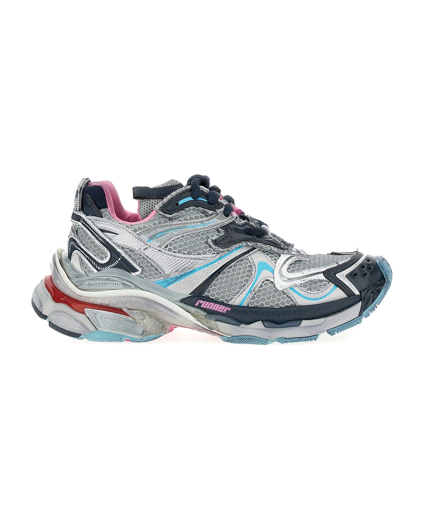 Balenciaga 'runner 2' Sneakers - Grey/blue/pink/red スニーカー