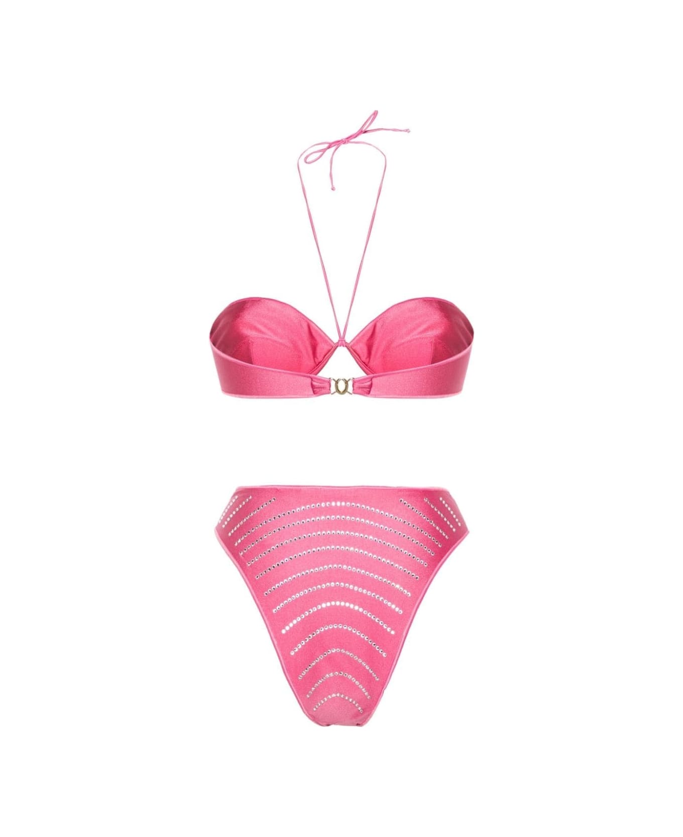 Oseree Flamingo Gem Balconette Bikini - Pink