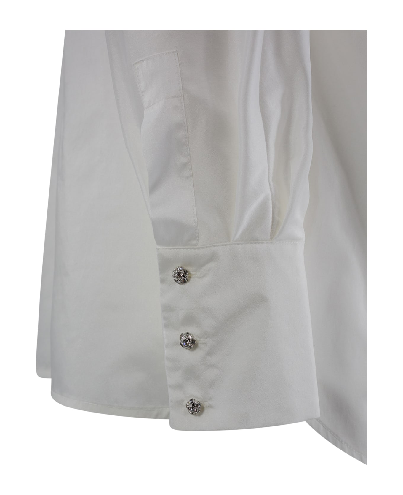 Max Mara Studio Cotton Shirt - WHITE シャツ