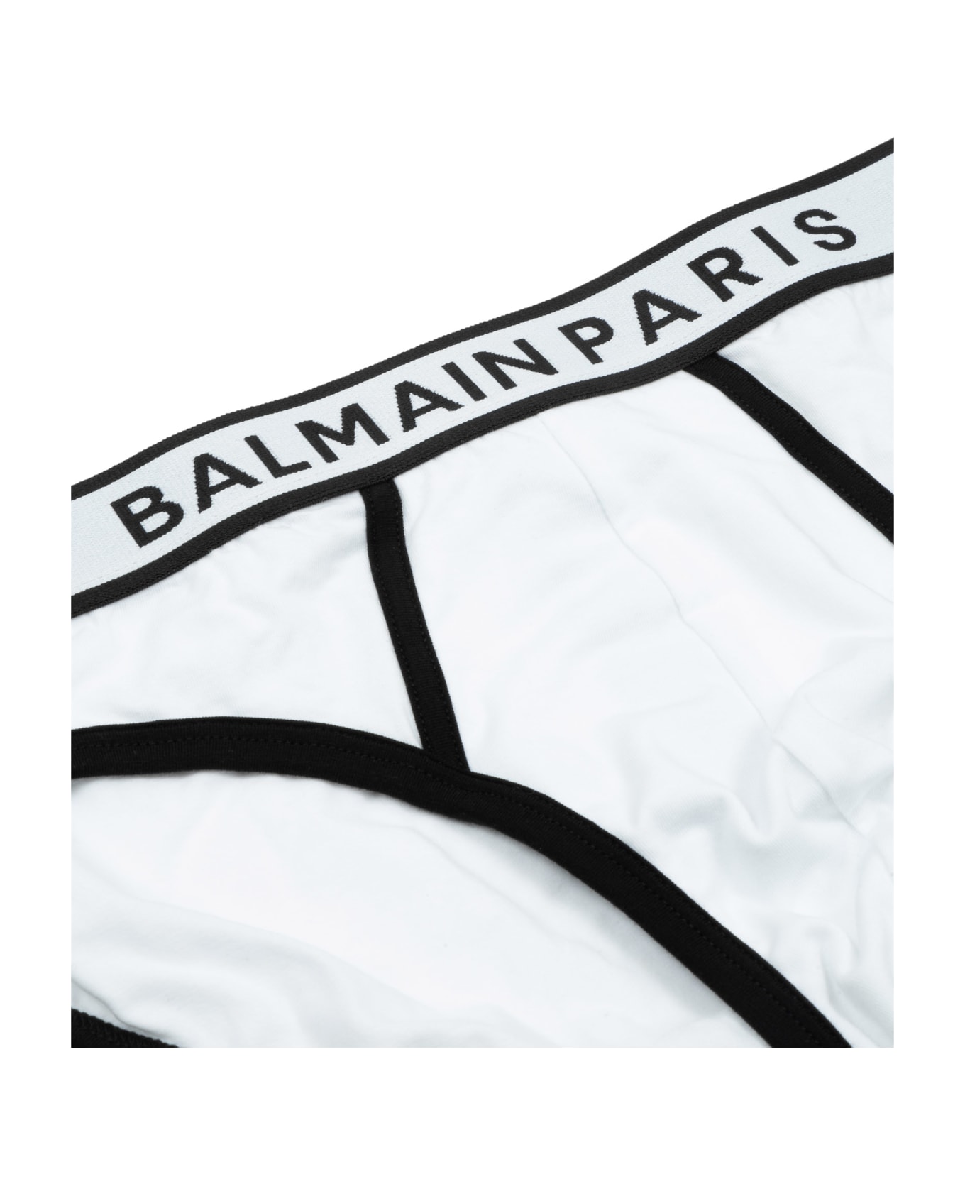 Balmain Cotton Briefs - White