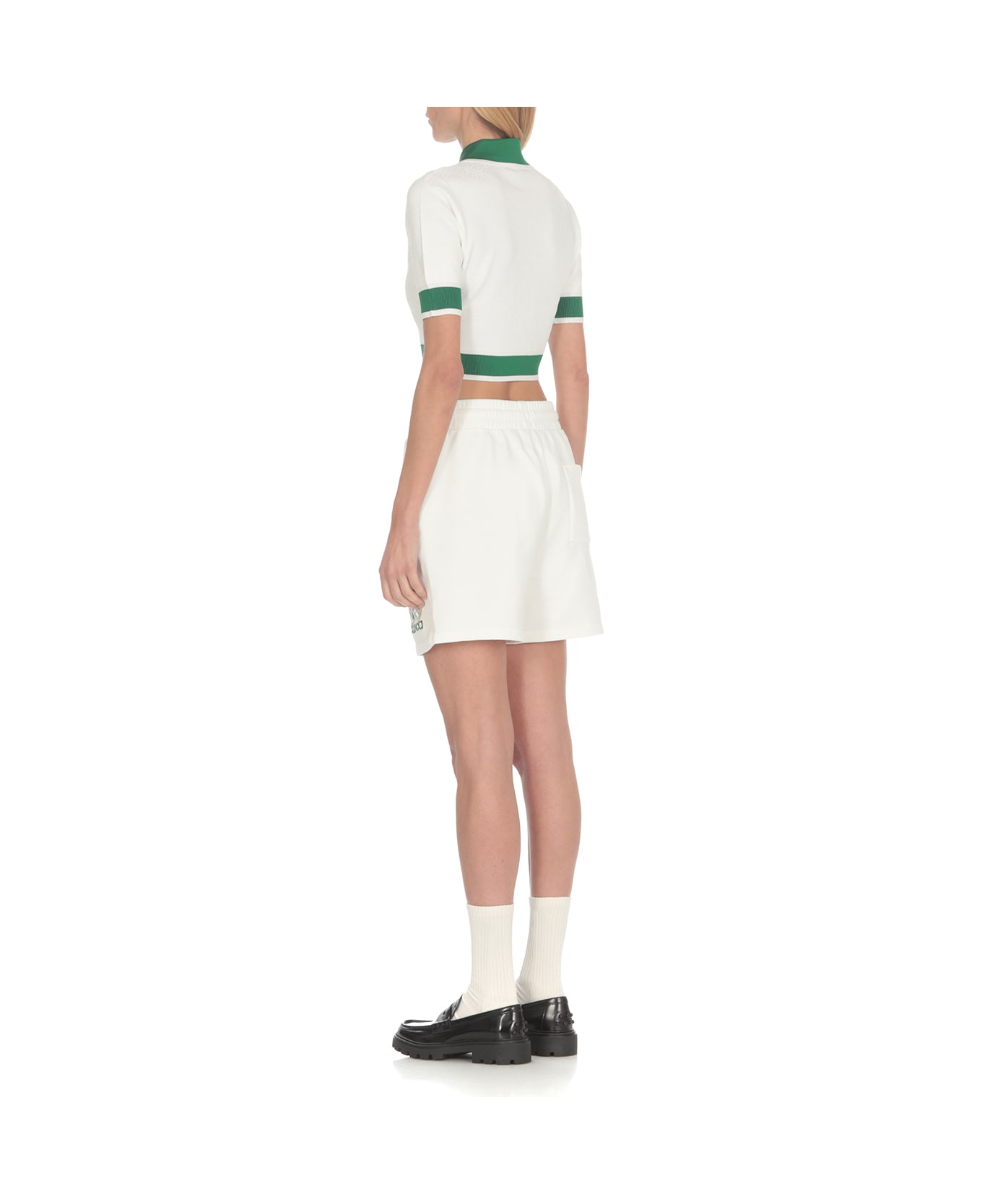 Casablanca Cotton Shorts - White