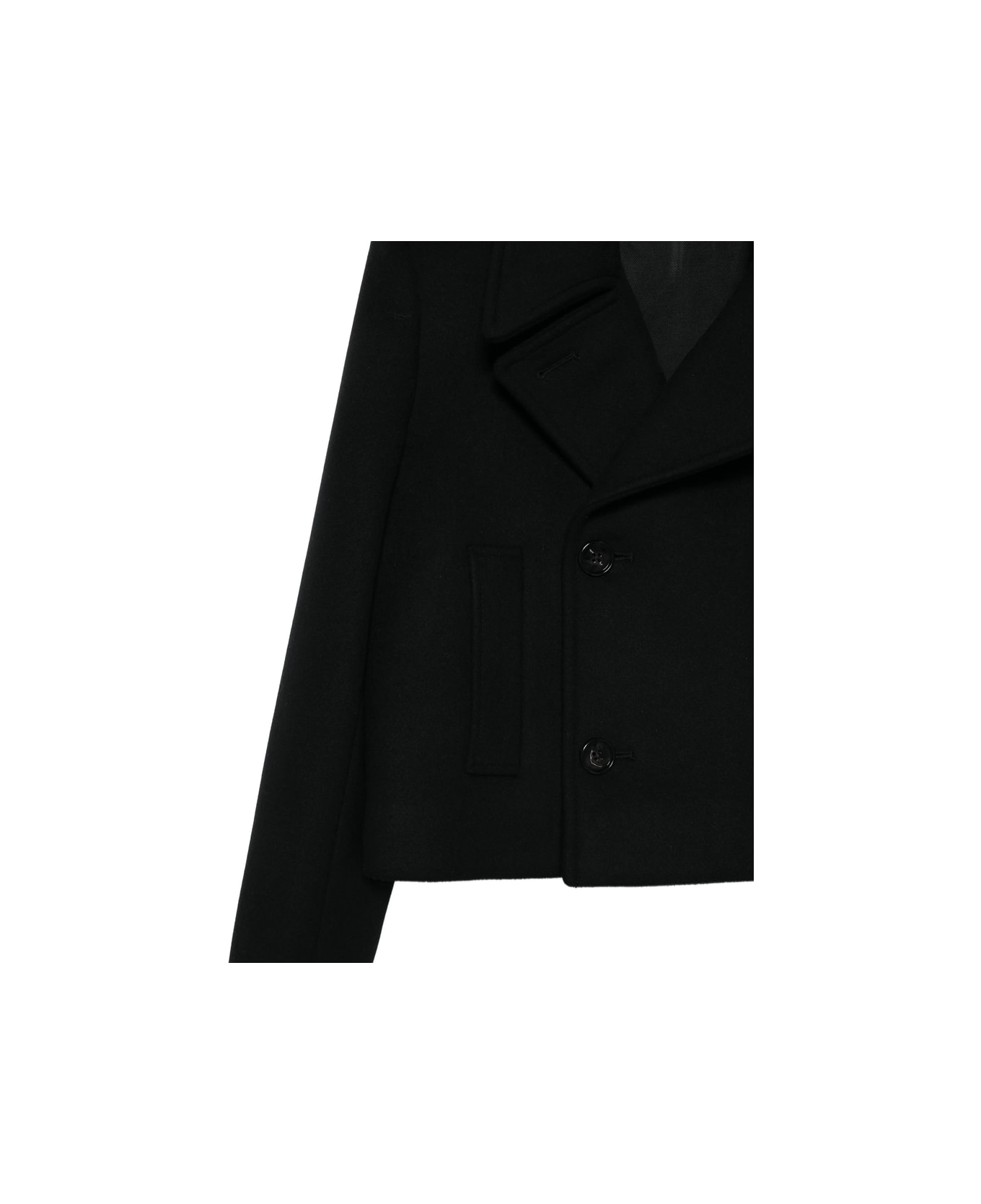Ann Demeulemeester Coat - BLACK