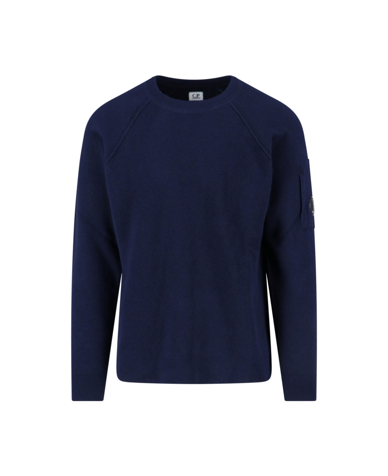 C.P. Company Logo Crewneck Sweater - Blue