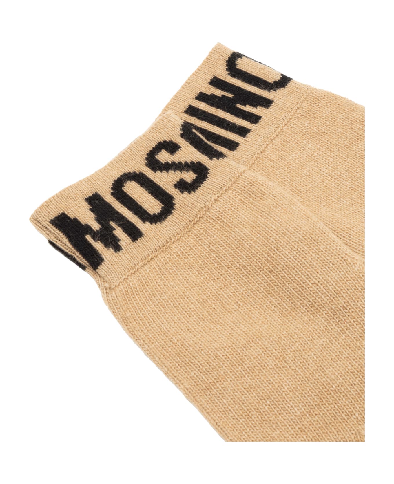 Moschino Cashmere Gloves - Beige