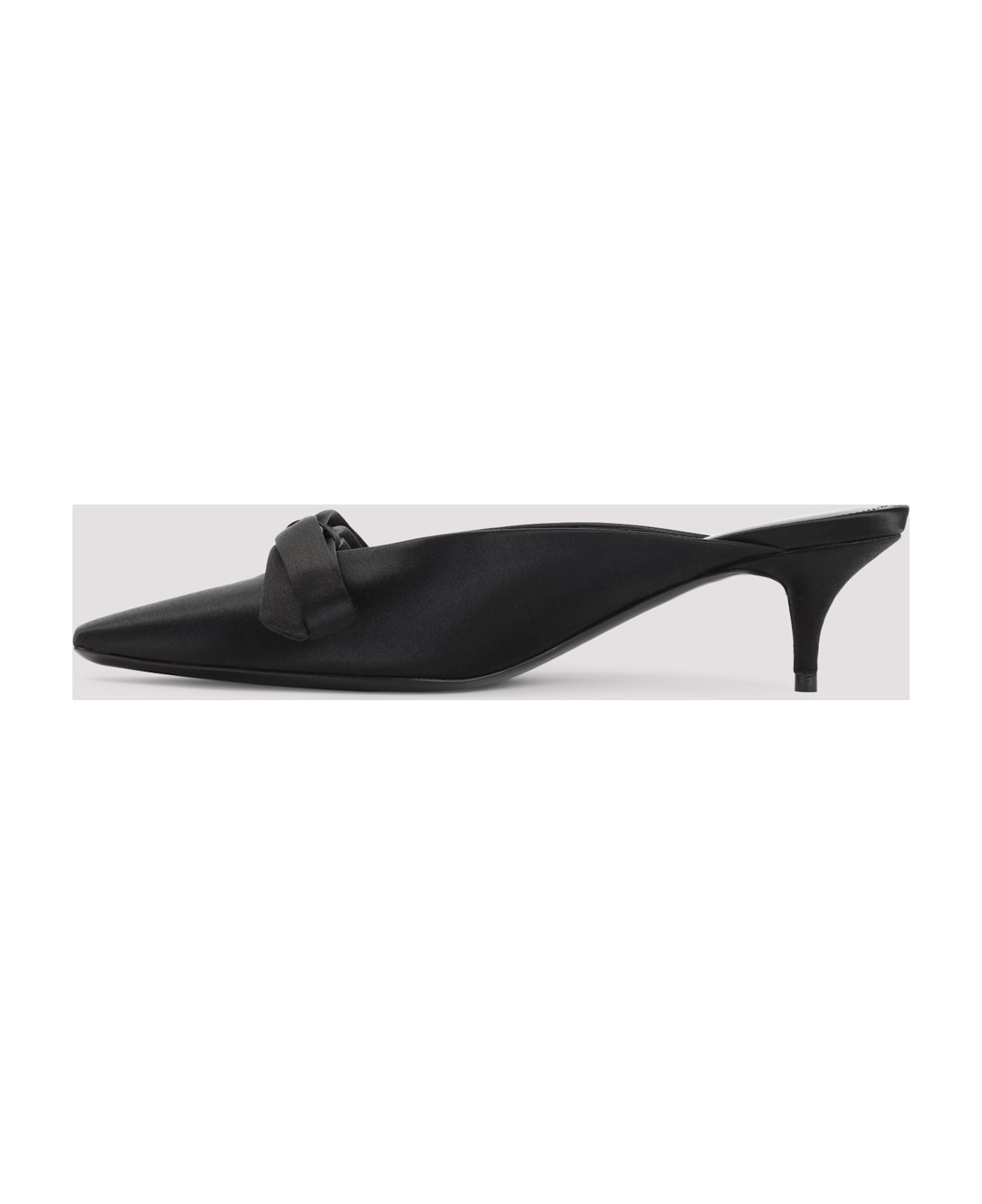 Balenciaga Nano Bow Mules - Black Gold