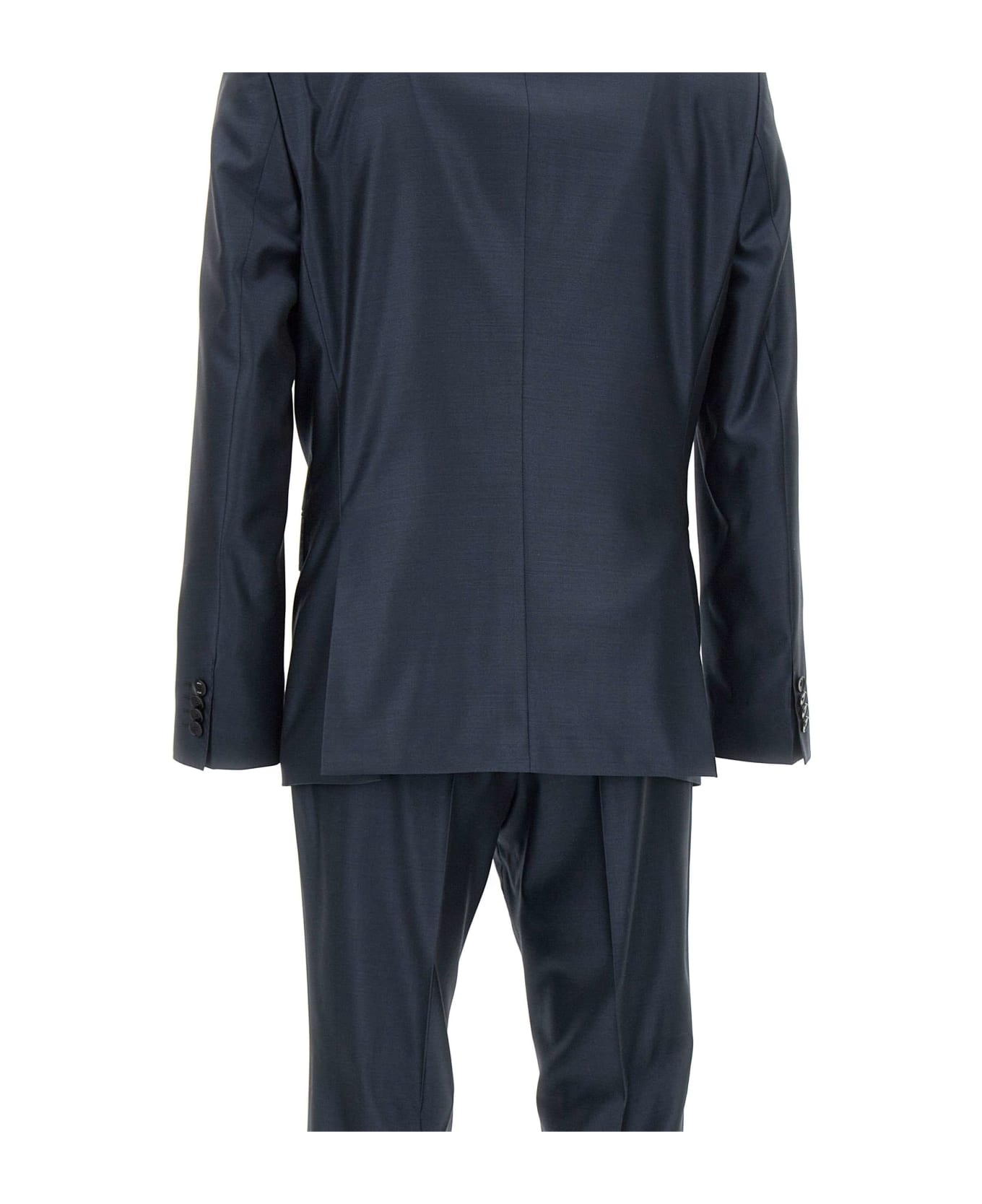Hugo Boss Fresh Wool And Silk Two-piece Suit - BLUE