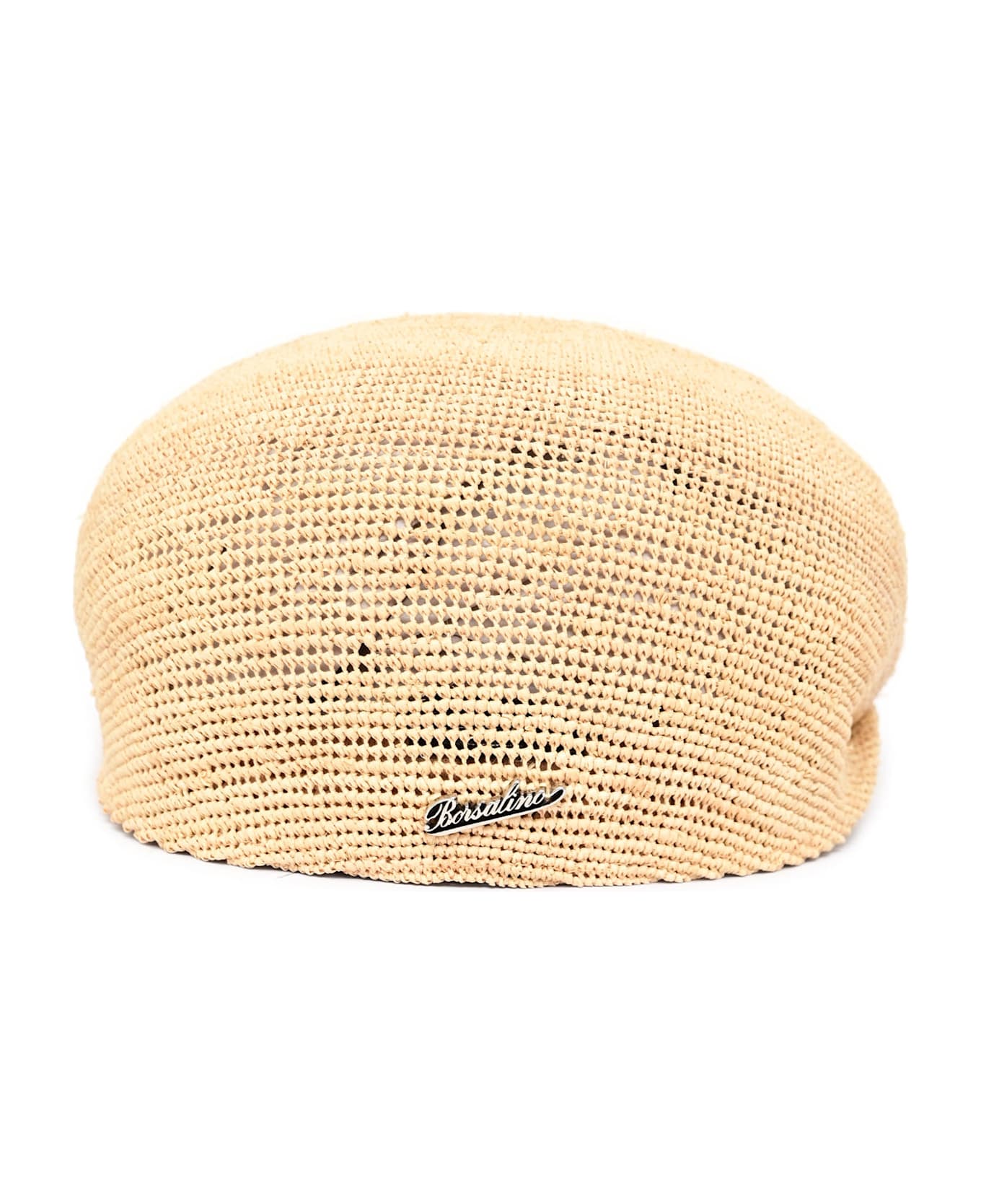 Borsalino Cap Miami Berretto-rafia Crochet/flat Beret - BEIGE