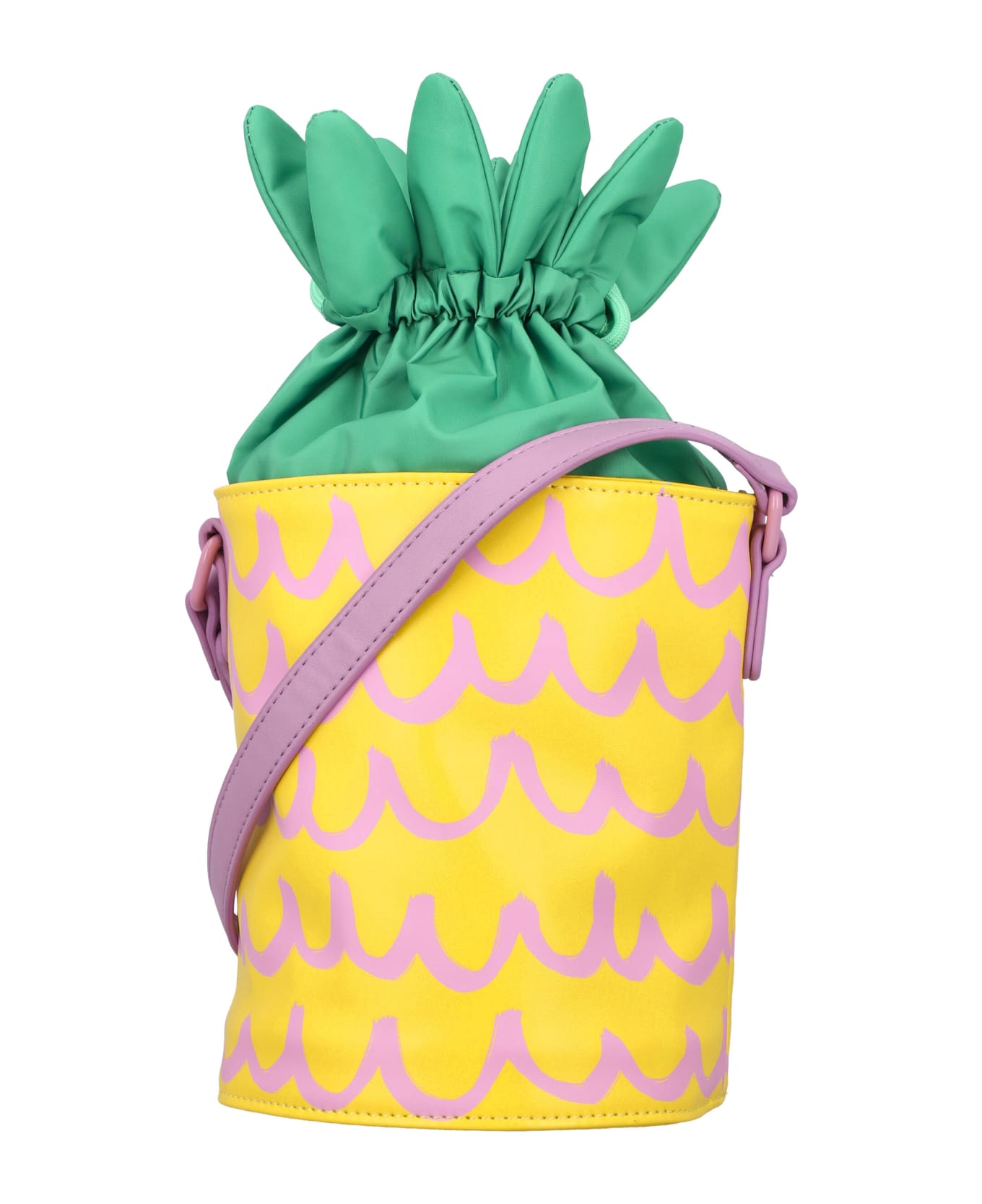 Stella McCartney Kids Pineapple Bucket Bag - YELLOW/GREEN