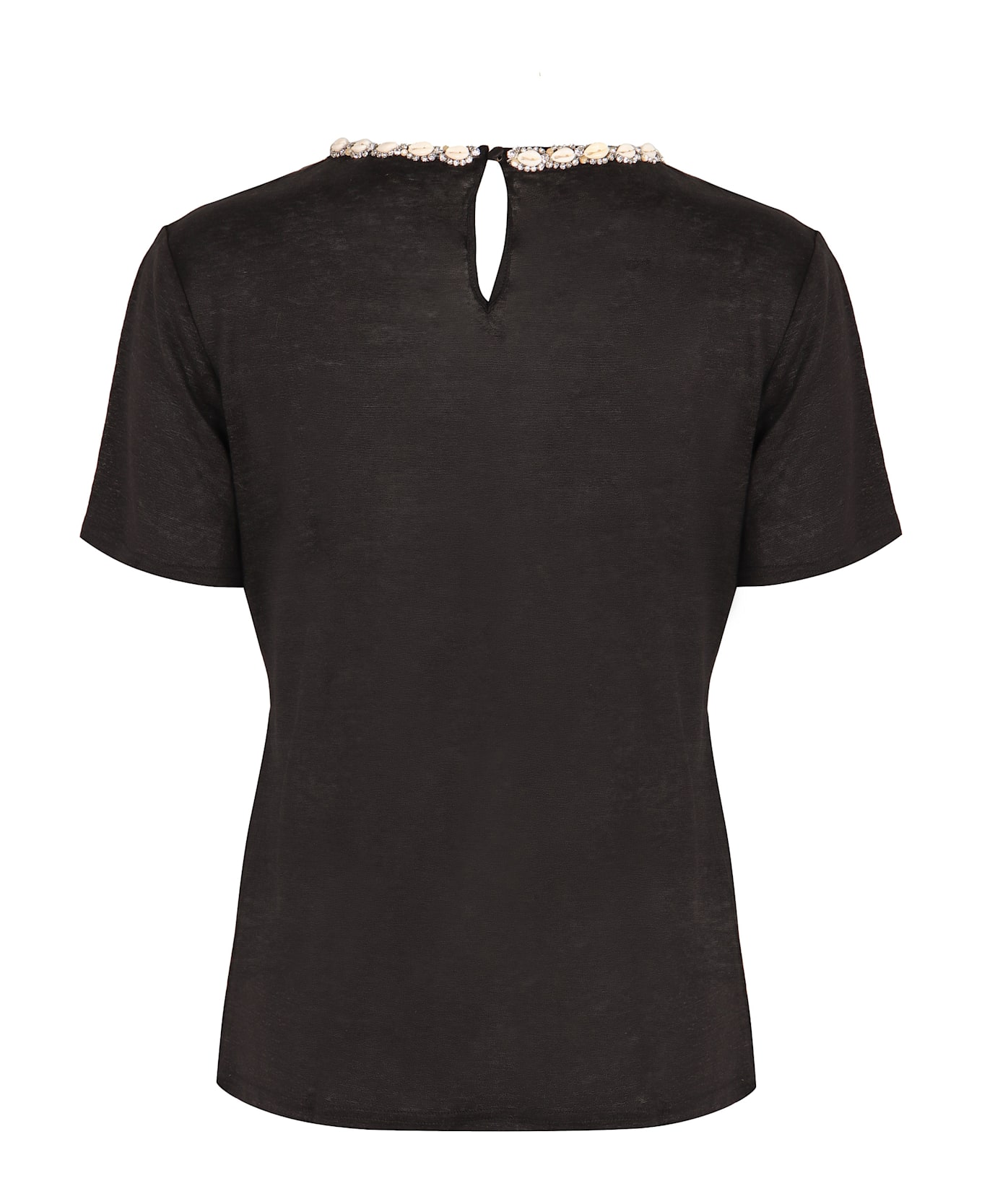 Zimmermann Illuminate Linen T-shirt - black