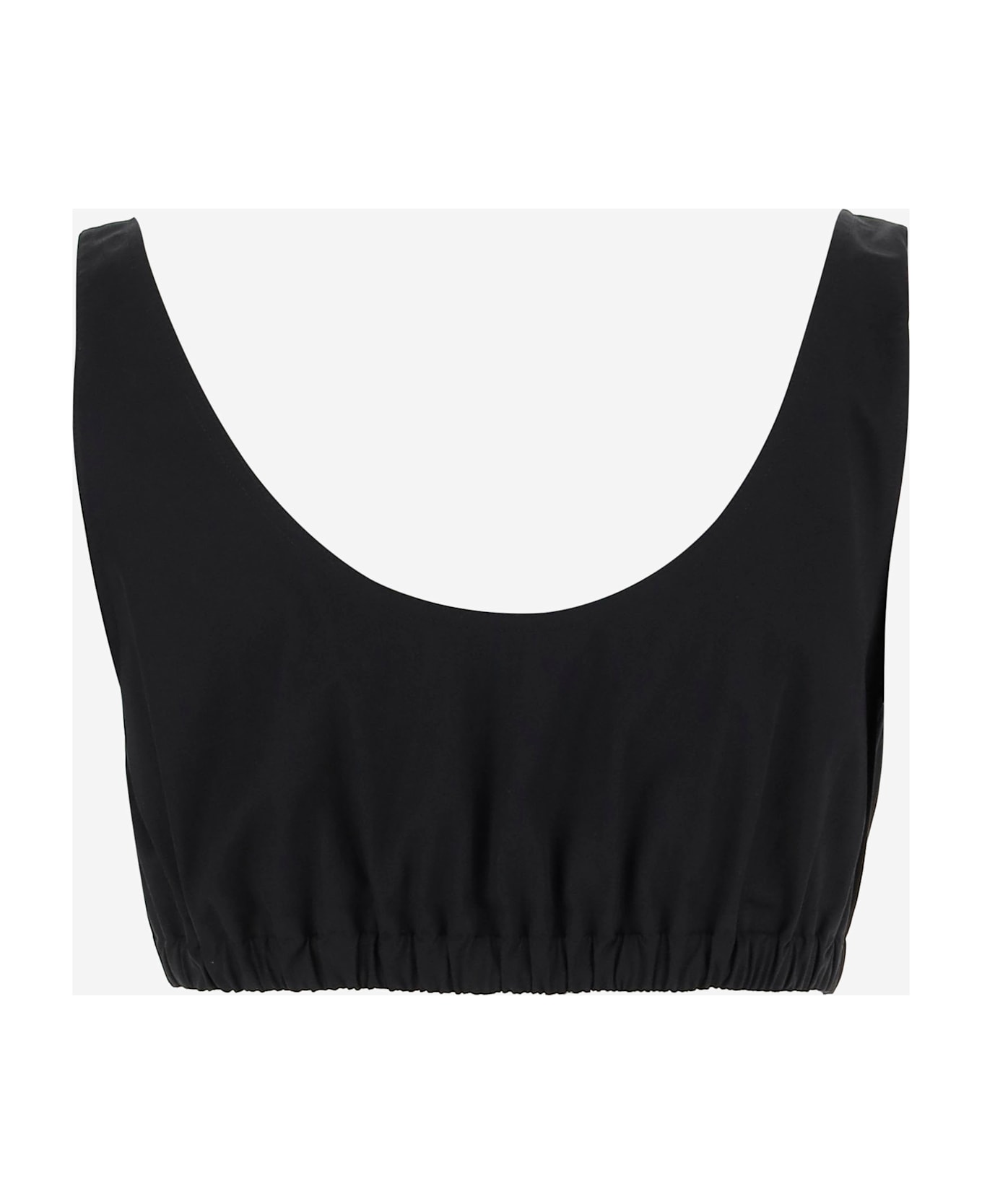Tory Burch Cotton Short Tank Top - Black
