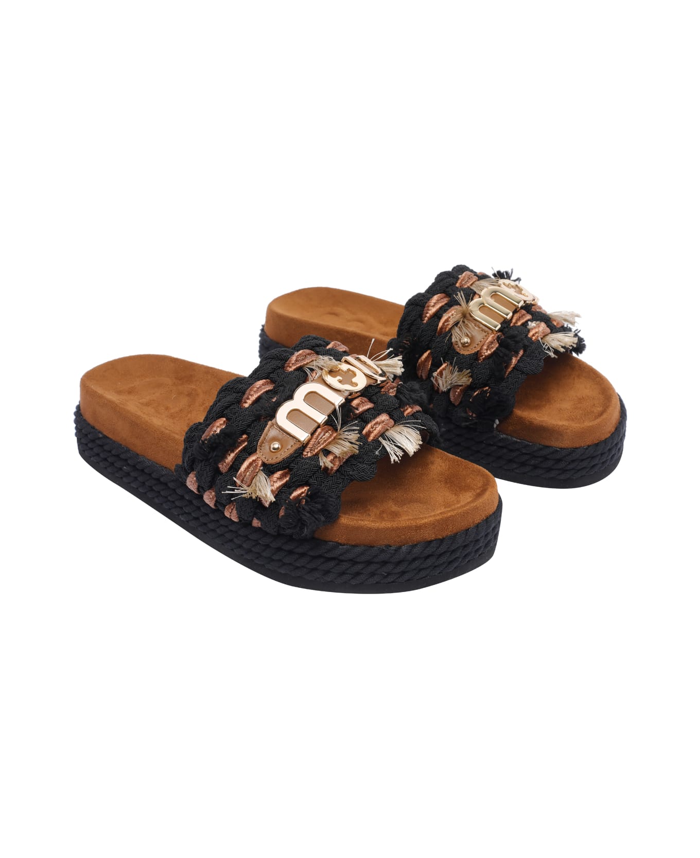 Mou Monoband Sandals - Black