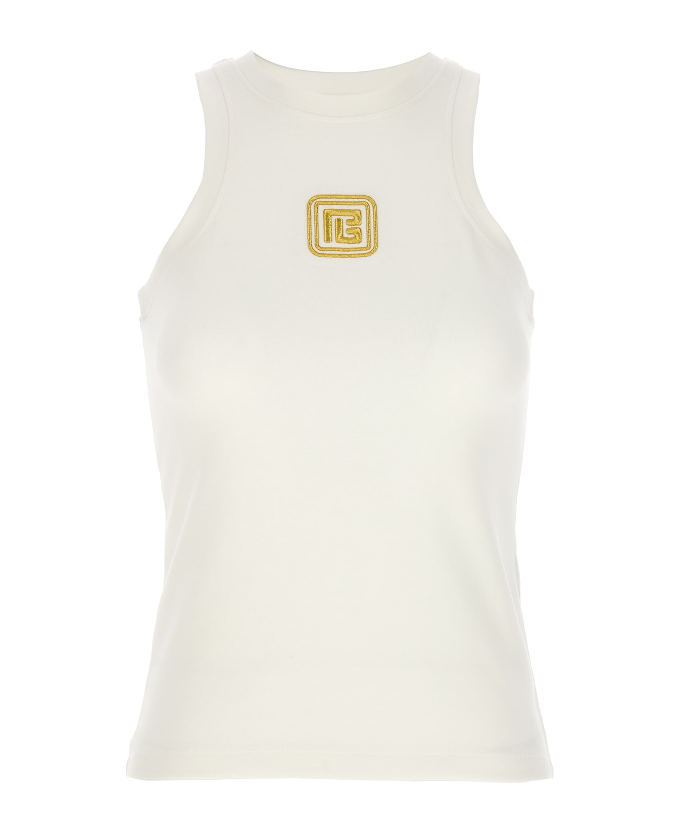 Balmain Pb Tank Top - White
