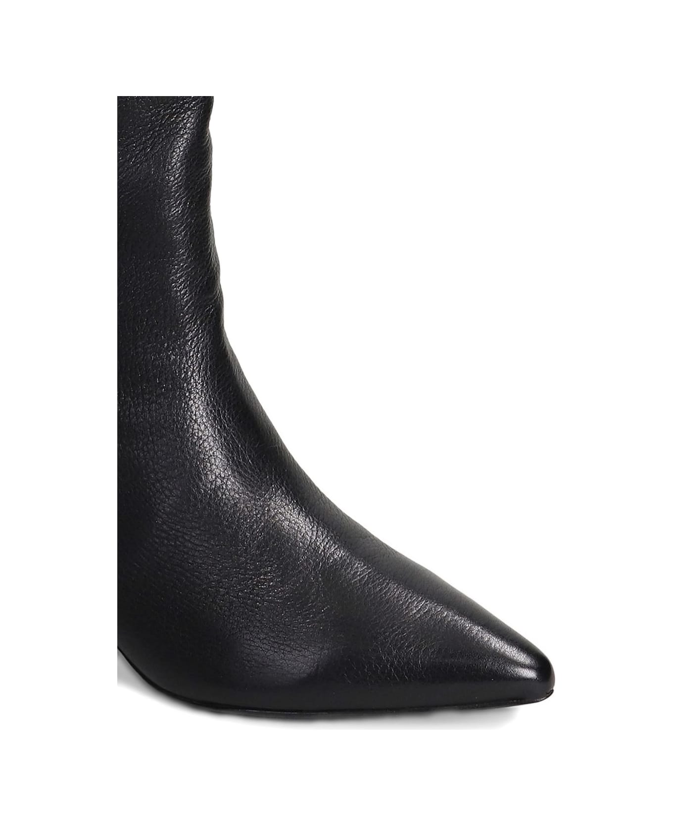 Ash Leather Boots - Black
