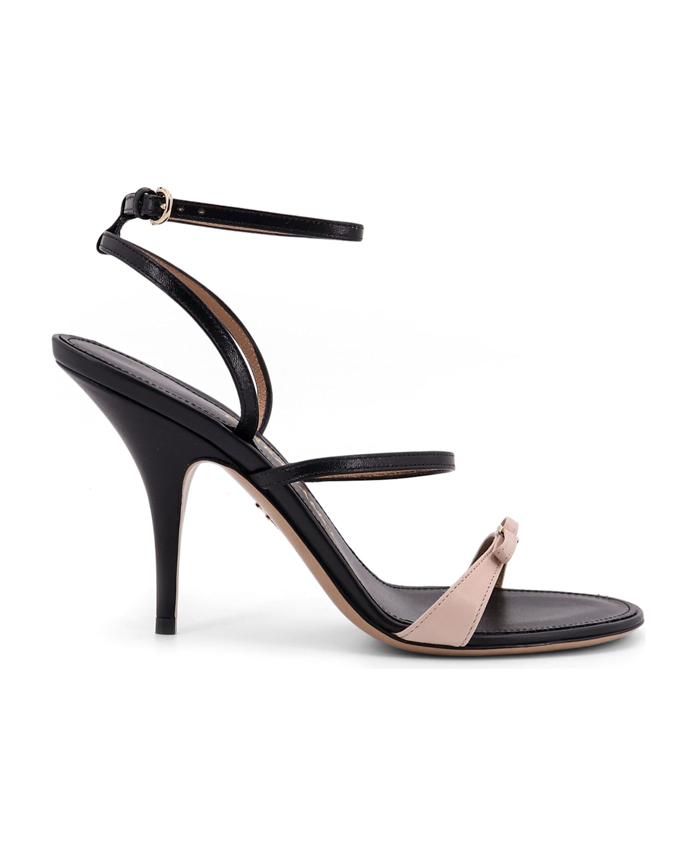 Ferragamo Ariel Leather Sandal - Black