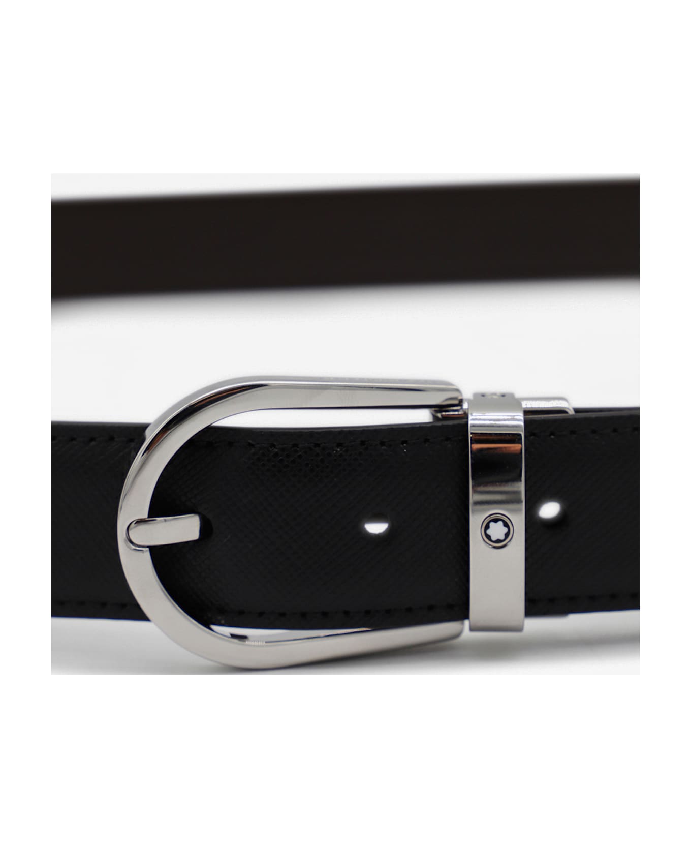 Montblanc Black Leather Belt