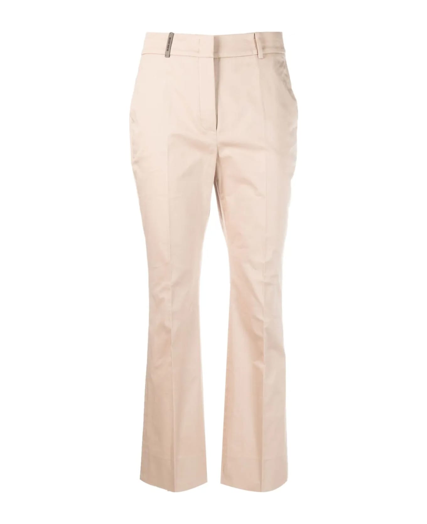 Peserico Mid-rise Tailored Trousers Beige - Beige