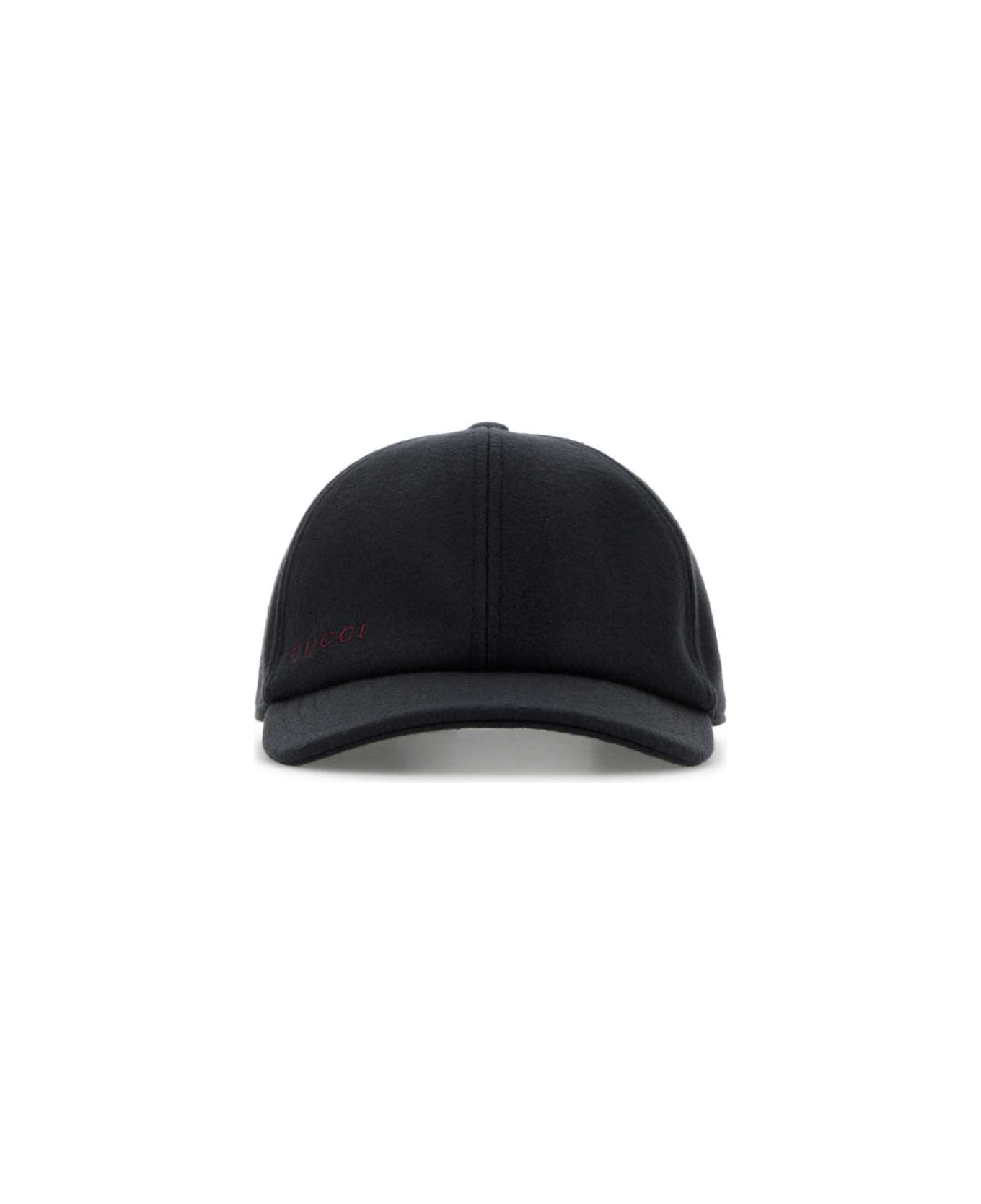 Gucci Navy Blue Wool Baseball Cap - BLUE
