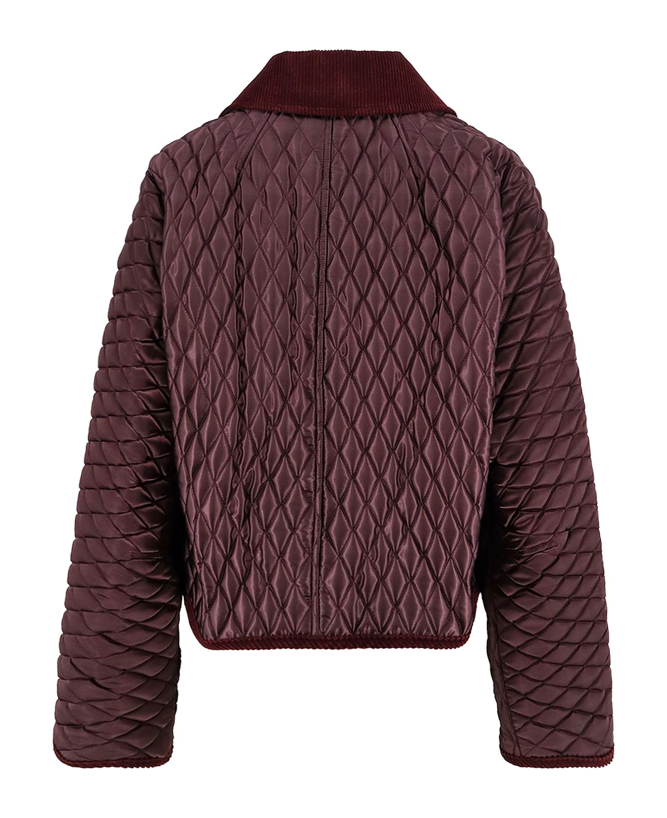 Burberry Quilted Nylon Jacket - MAHOGANY