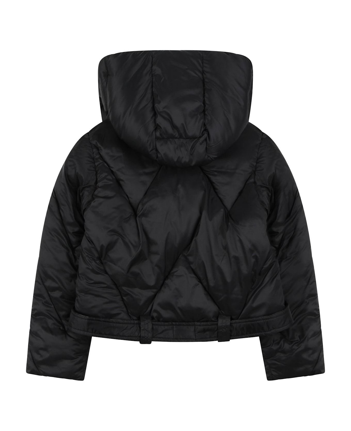 John Richmond Short Padded Jacket With Wide Collar - Nero コート＆ジャケット