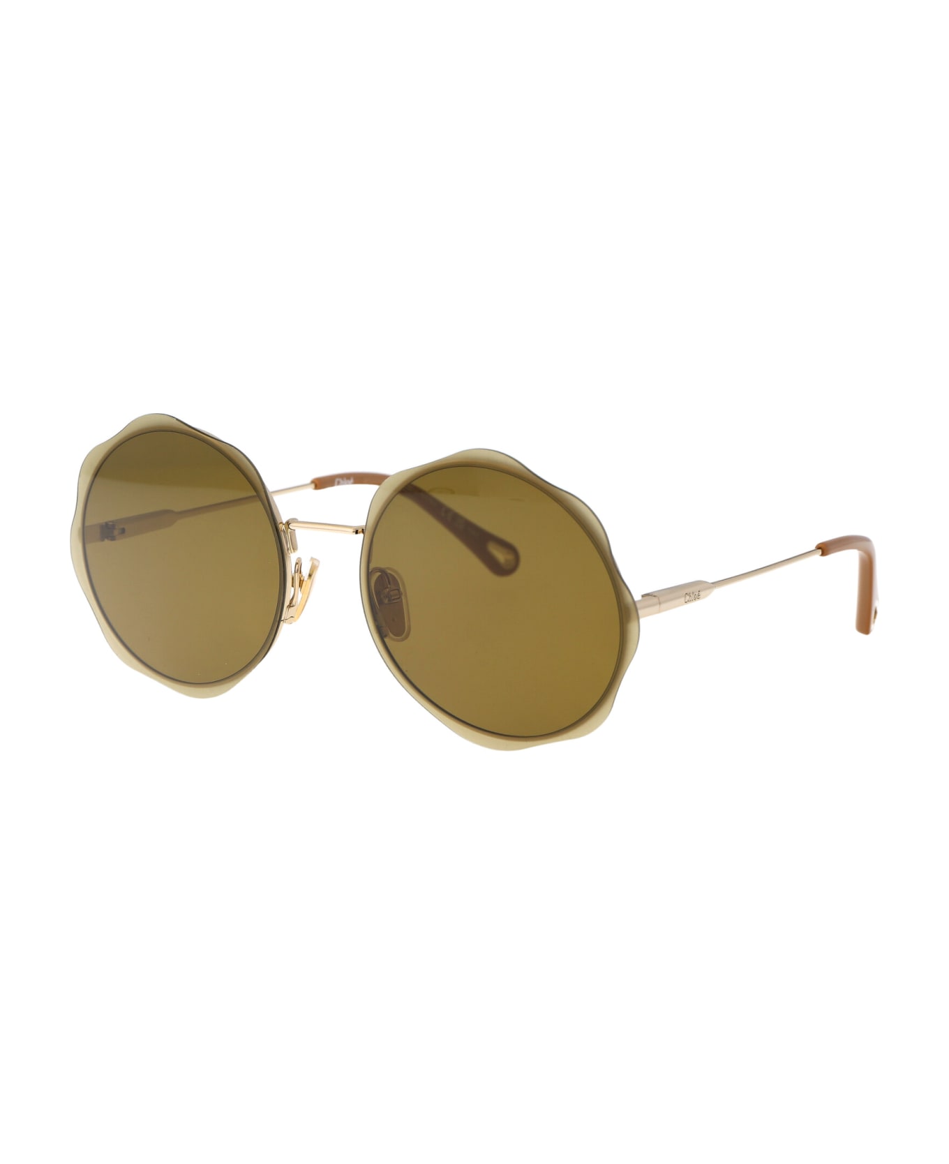 Chloé Eyewear Ch0202s Sunglasses - 001 GOLD GOLD GREEN