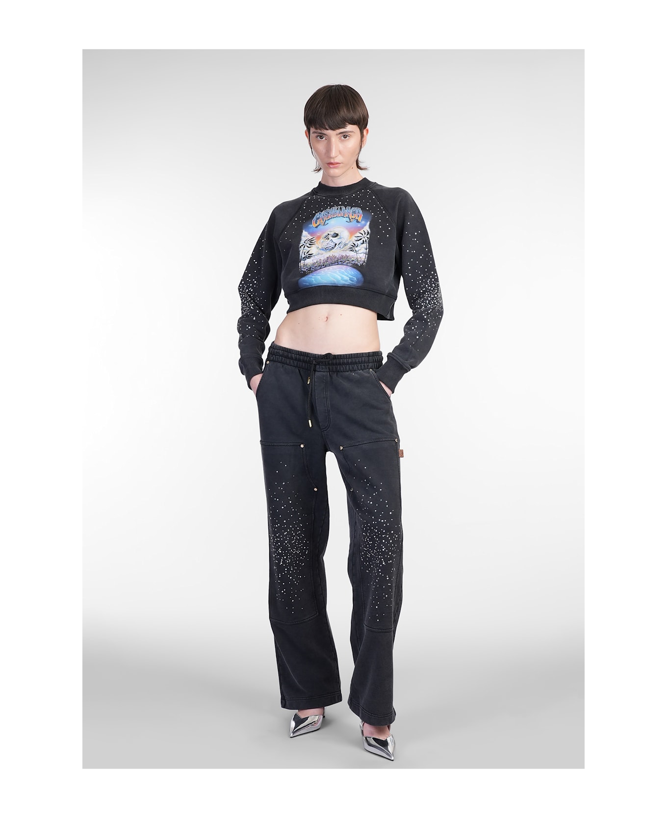 Casablanca Sweatshirt In Black Cotton - black