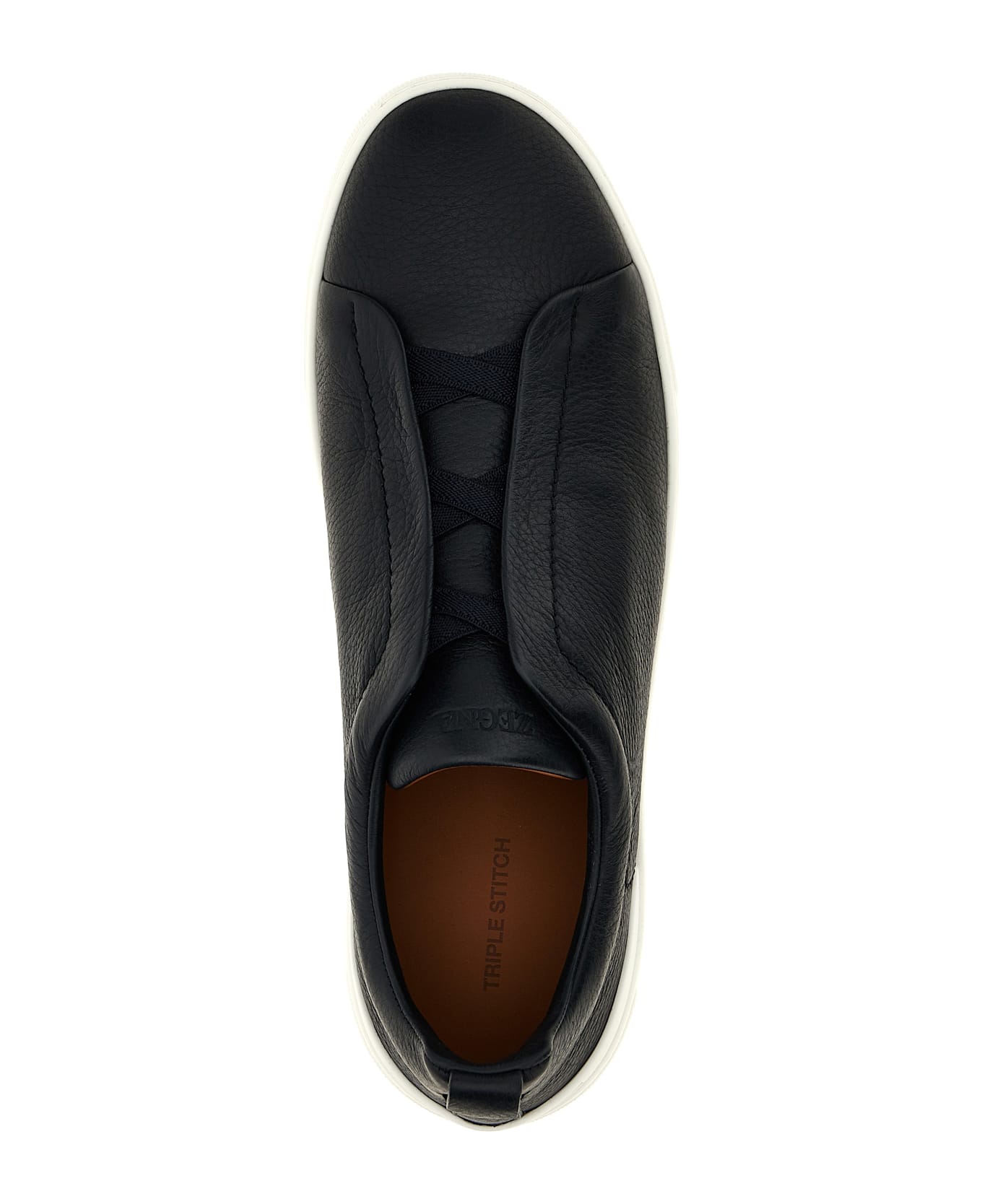 Zegna 
triple Stitch
 Sneakers - Blue
