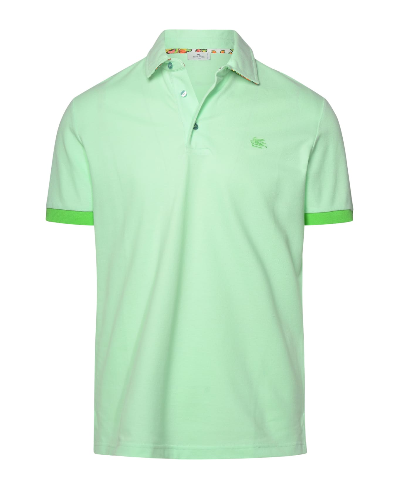 Etro Polo Shirt In Green Cotton - GREEN ポロシャツ