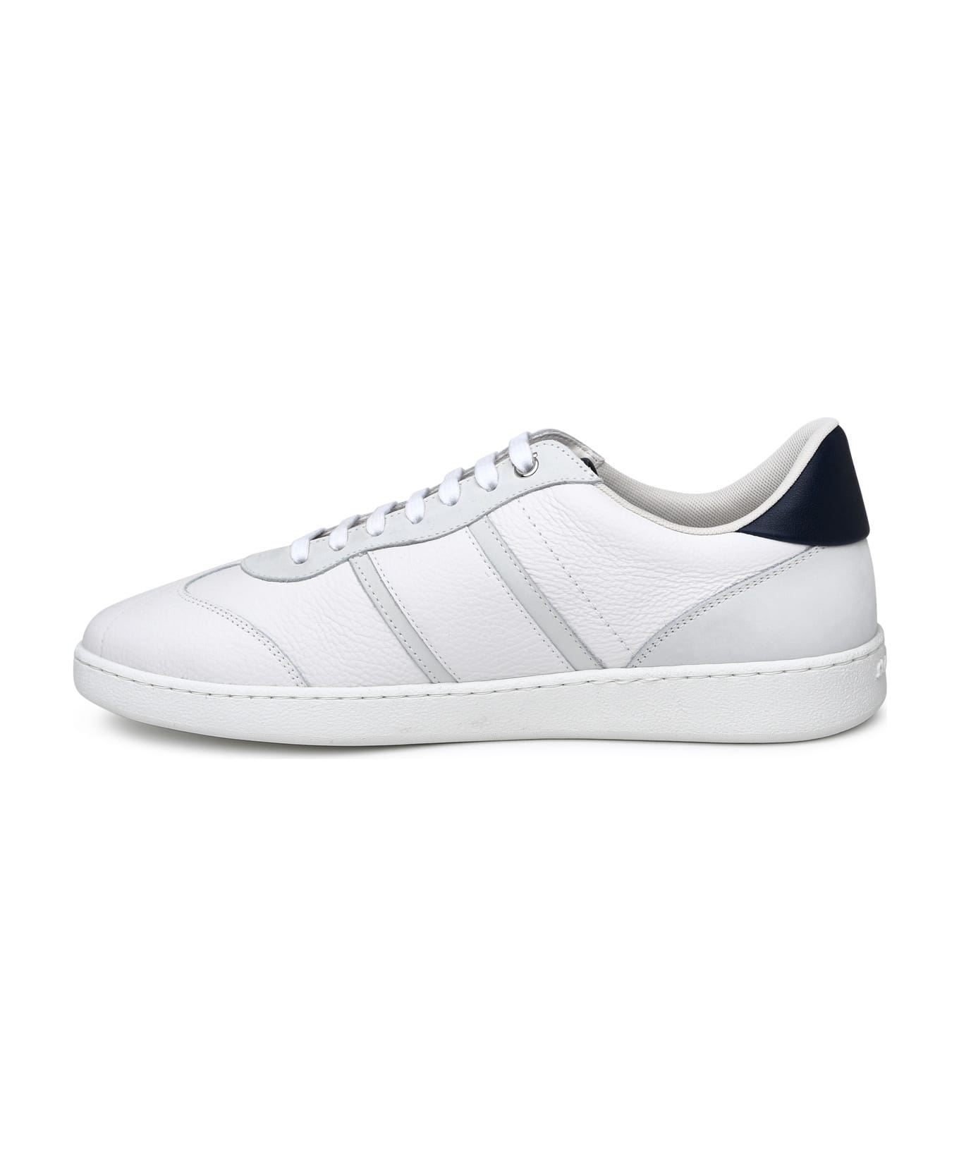 Ferragamo White Leather Sneakers