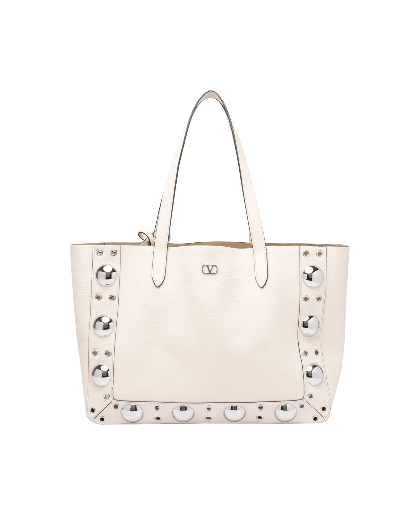 Valentino Garavani Medium Nellcote Shopping Bag - White