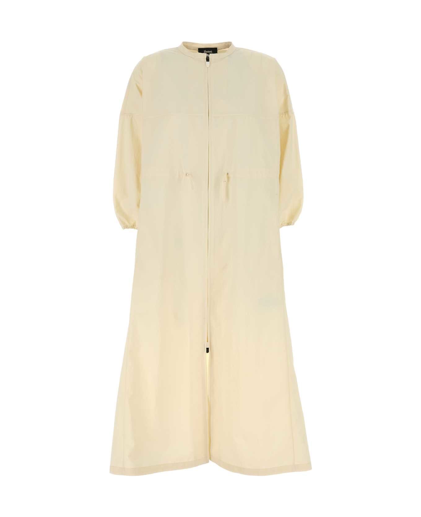 Herno Cream Nylon Laminar Dress - PANNASCURO