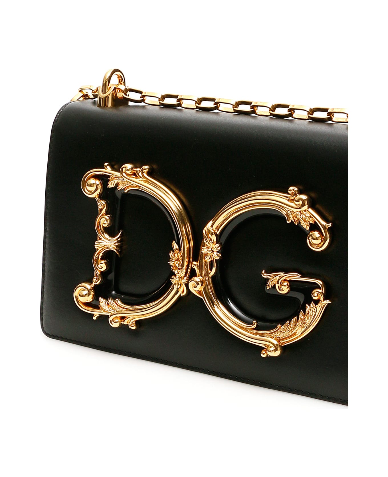 Dolce & Gabbana Nappa Leather Dg Girls Bag - Nero
